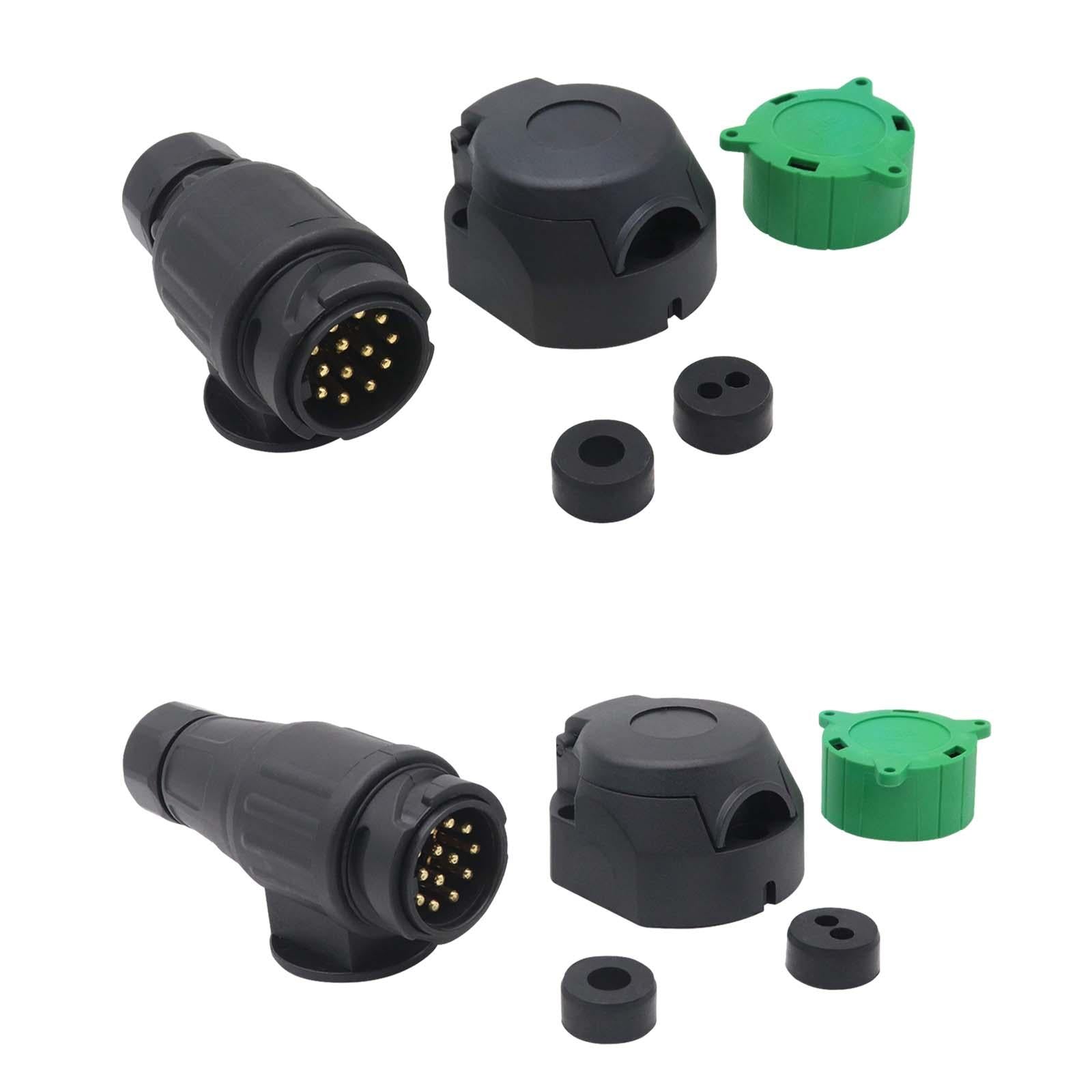 12V 13 Pin Trailer Plug Wiring Connector Adapter for Trailers RV Trucks AP13403 12cm