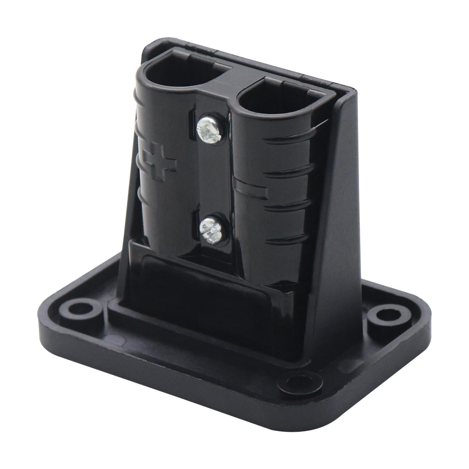 50A Nylon Plug Mounting Panel with Cover for Plug Connector Caravans RV black