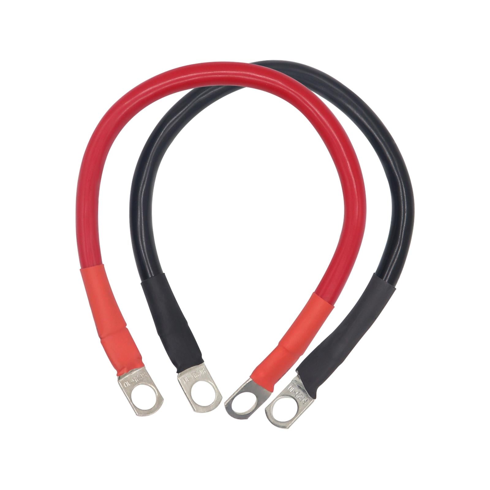 2 Pieces 4 AWG Battery Cable for Lawn Garden Equipment Sturdy Versatile 30cm