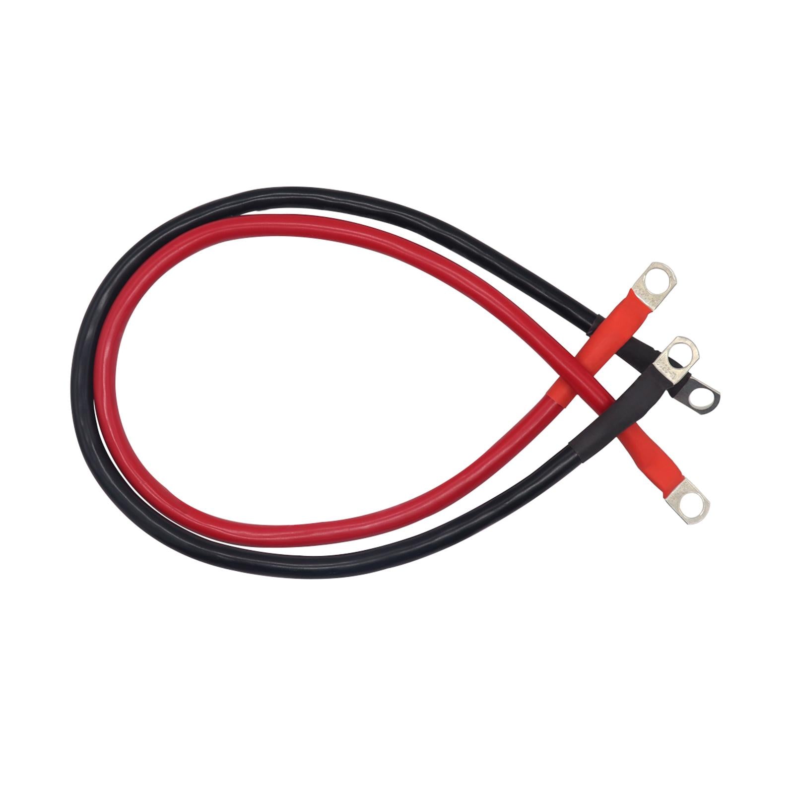 2 Pieces 4 AWG Battery Cable for Lawn Garden Equipment Sturdy Versatile 60cm