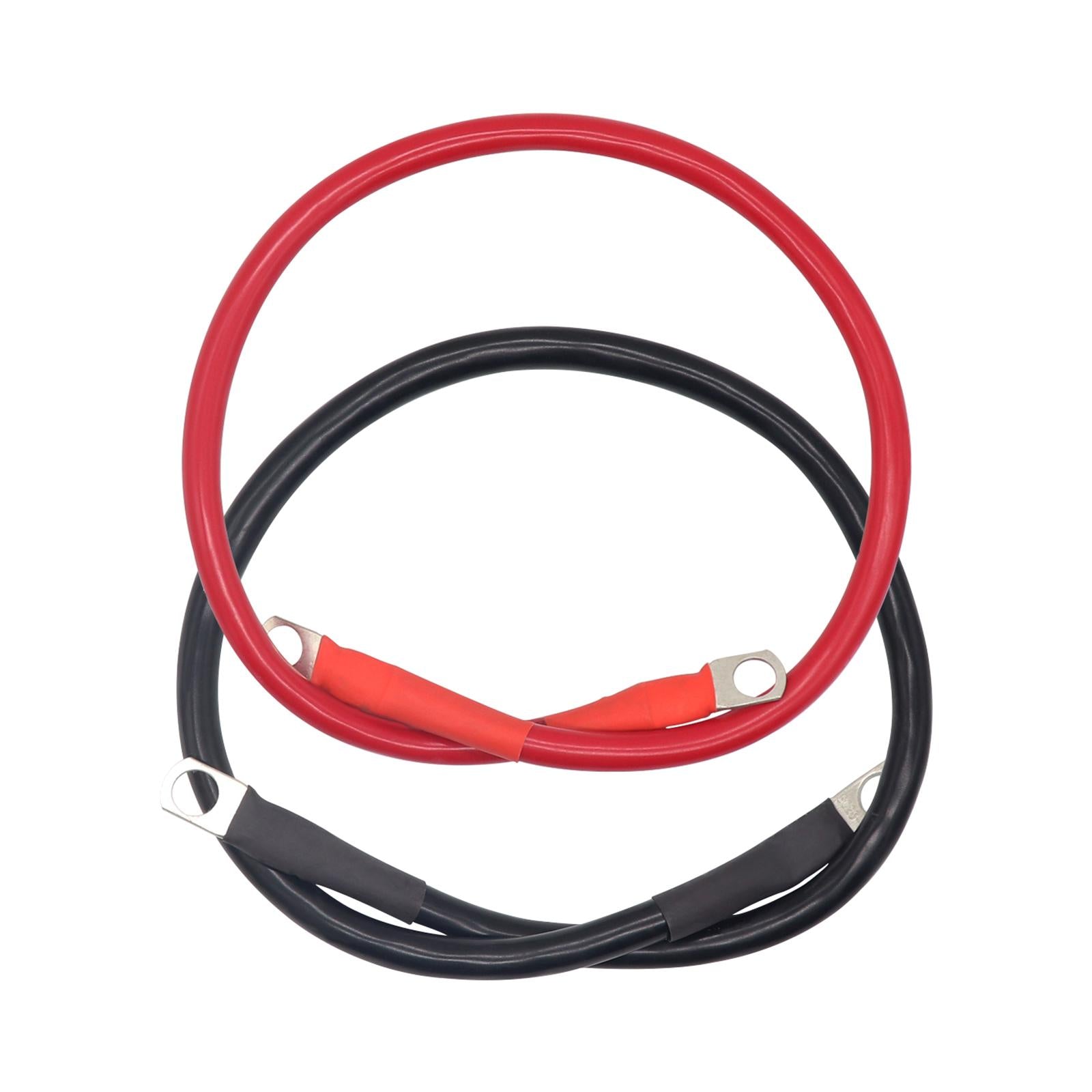 2 Pieces 4 AWG Battery Cable for Lawn Garden Equipment Sturdy Versatile 60cm