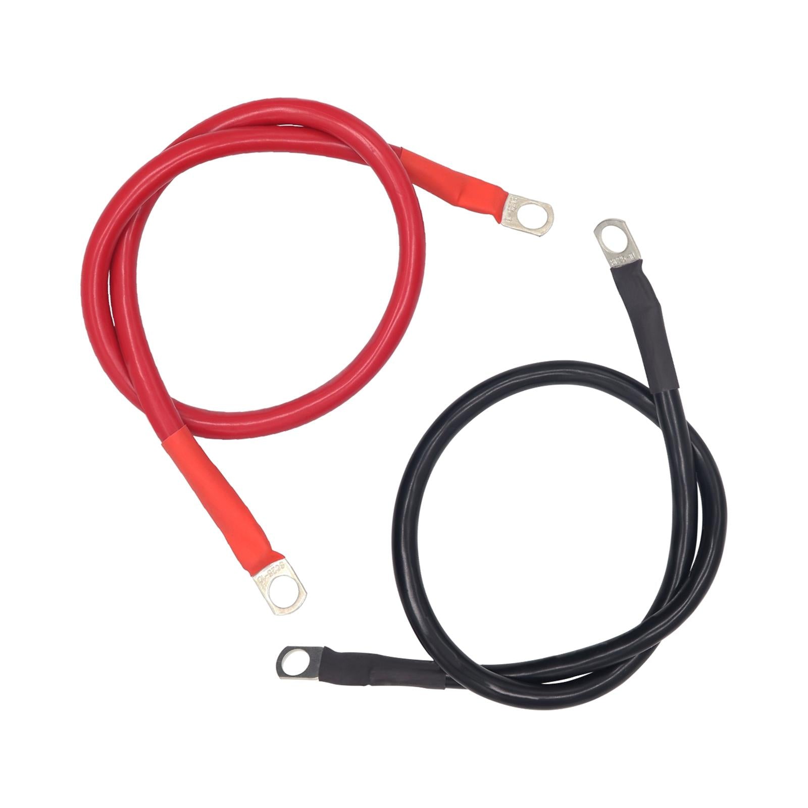2 Pieces 4 AWG Battery Cable for Lawn Garden Equipment Sturdy Versatile 60cm