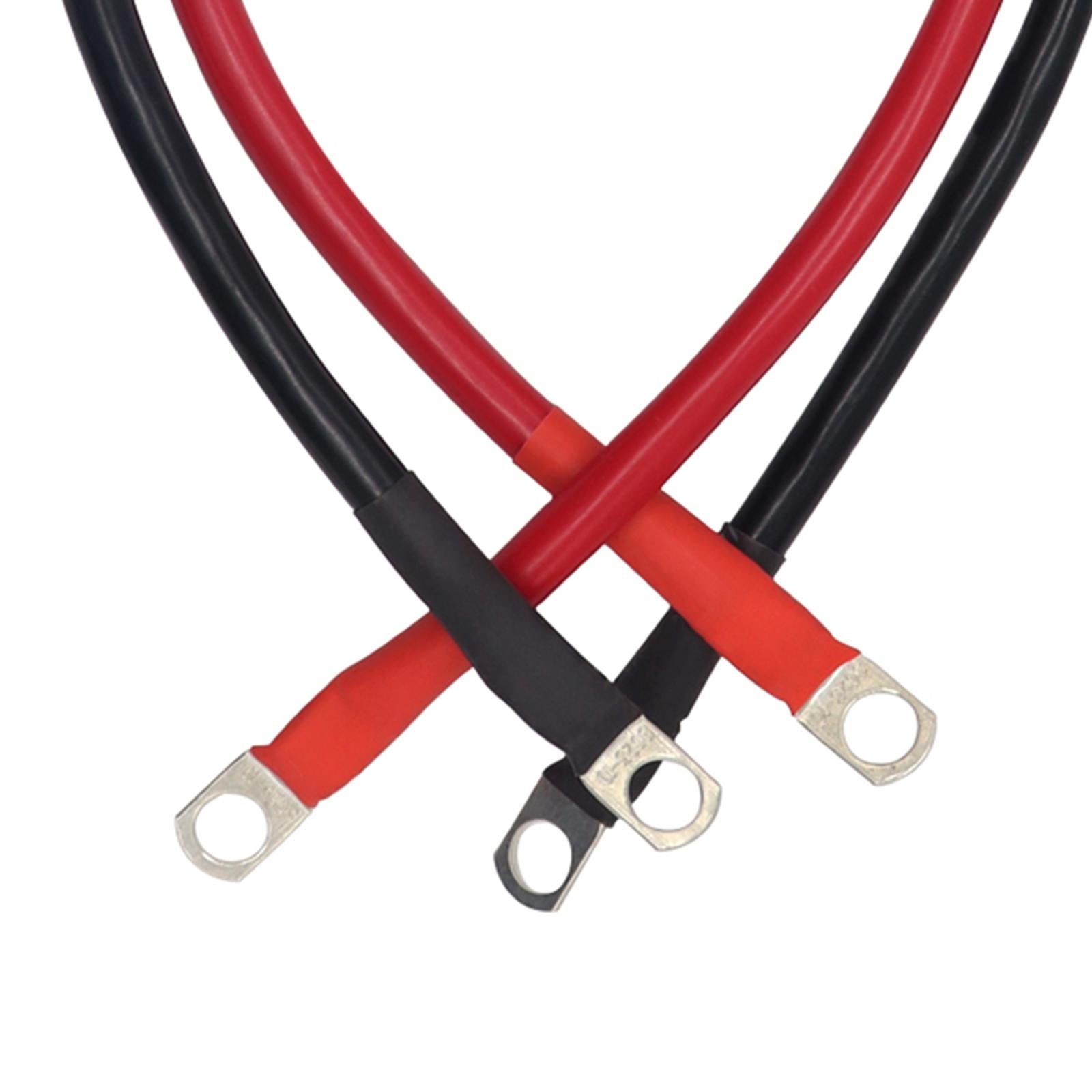 2 Pieces 4 AWG Battery Cable for Lawn Garden Equipment Sturdy Versatile 60cm