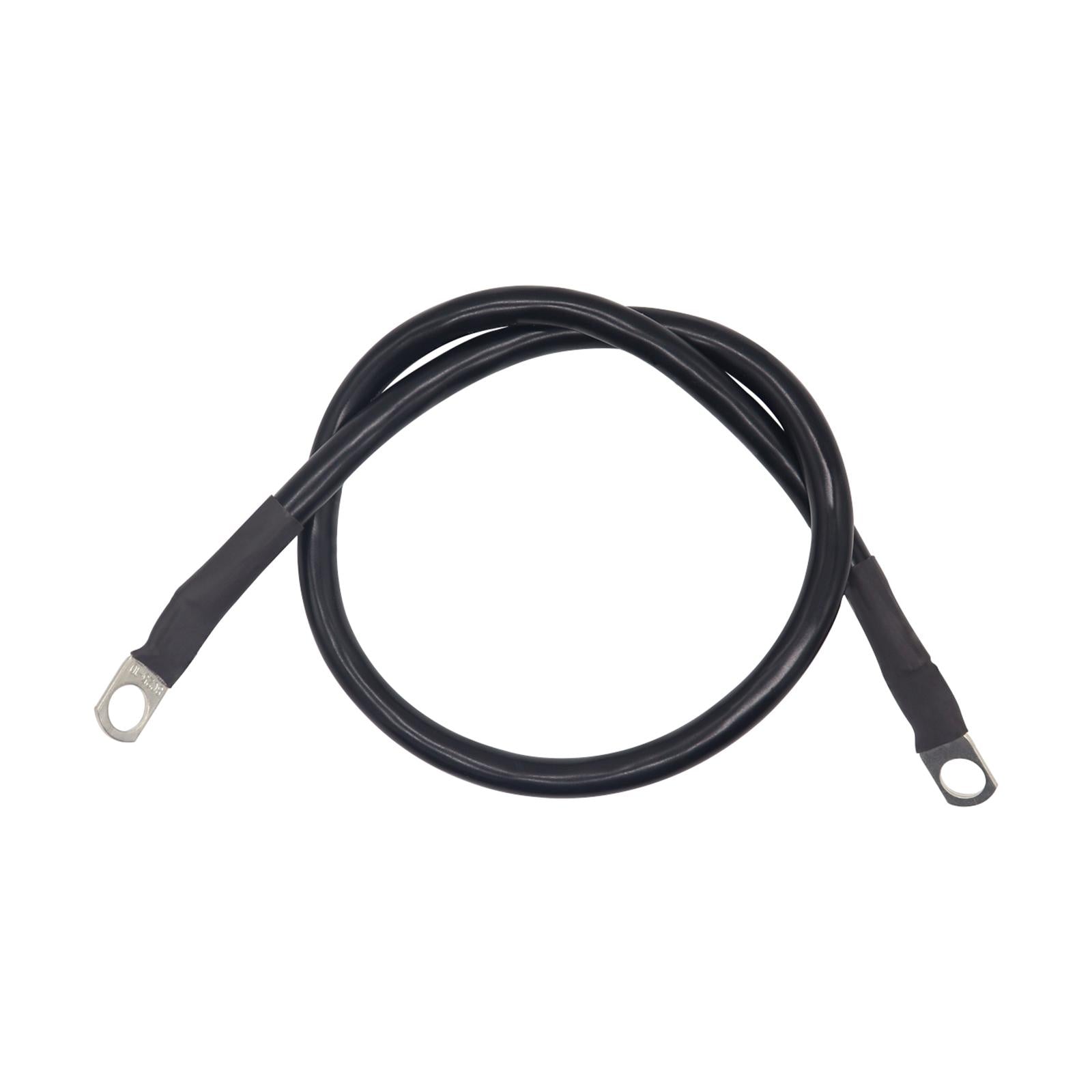 Automotive 4 AWG Battery Cable 3/8in Lugs for Marine RV Multifunctional Black