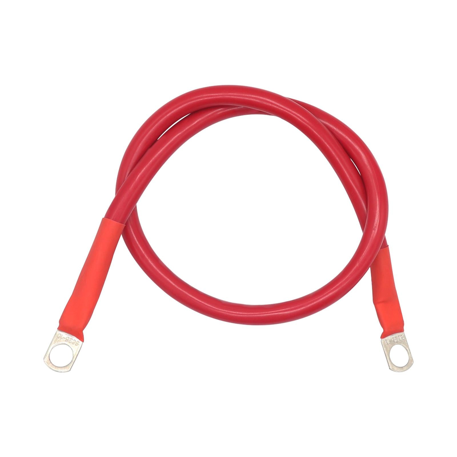 Automotive 4 AWG Battery Cable 3/8in Lugs for Marine RV Multifunctional Red