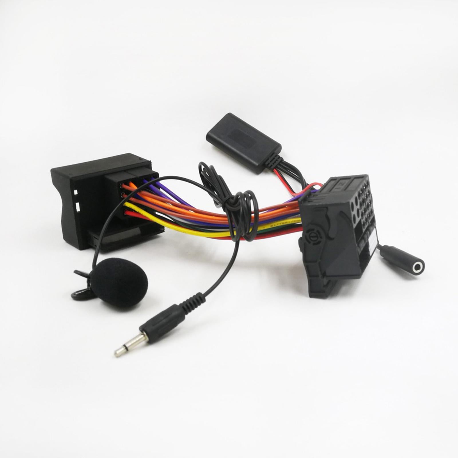 Radio AUX Cable Adapter with Microphone 12Pin for RNS315 Replace Parts