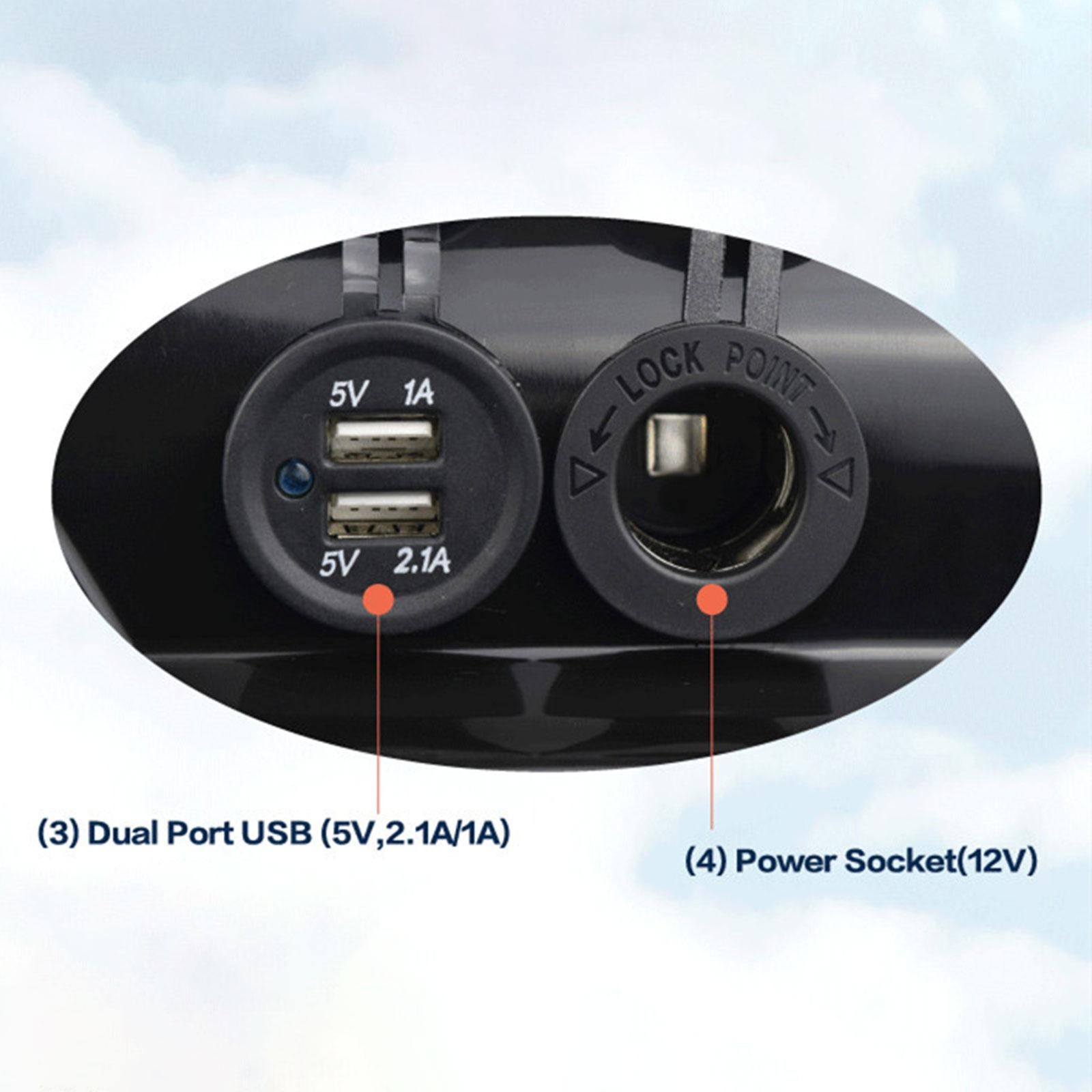 Batteries Carrier Multifunction Portable Battery Box for Travel Auto RV