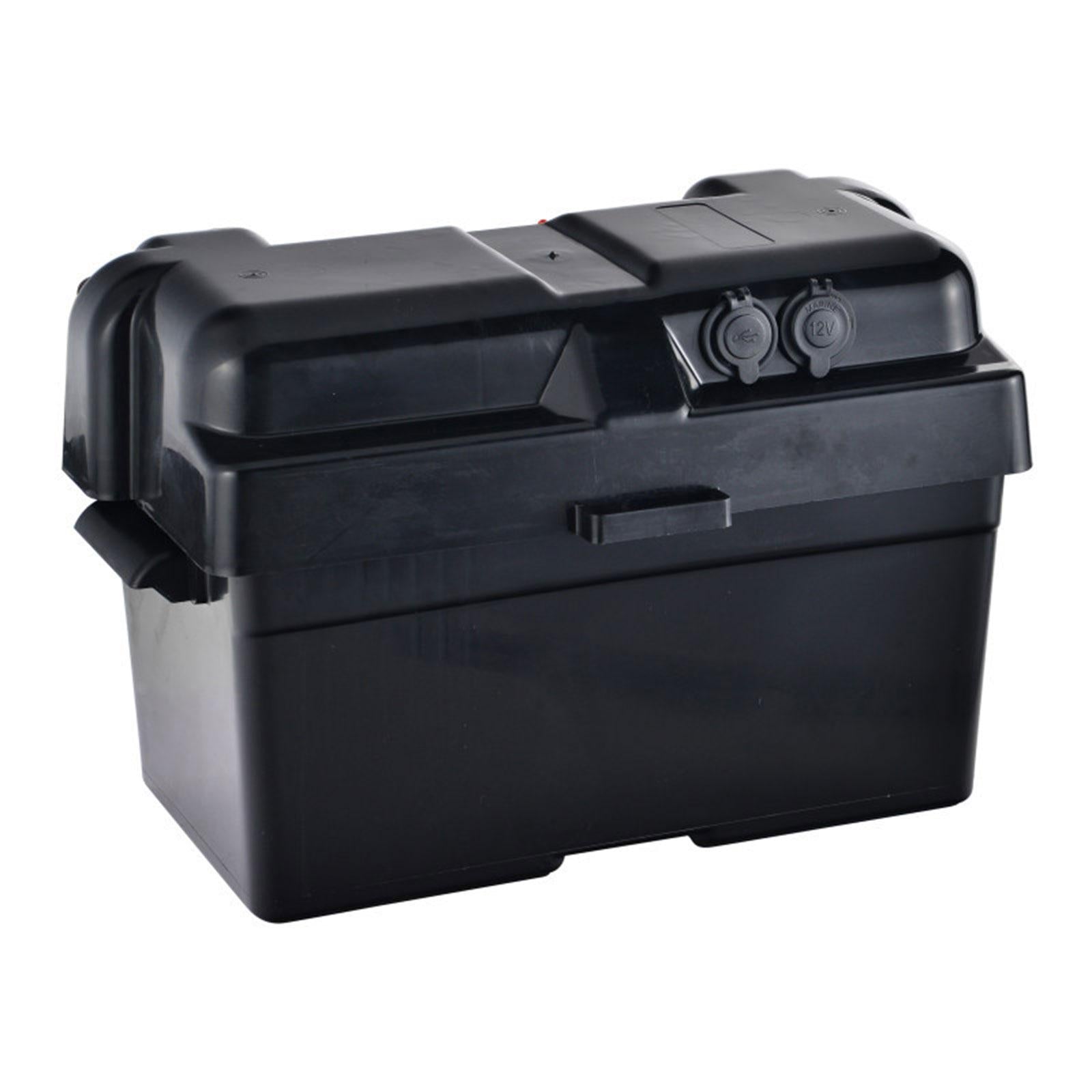 Batteries Carrier Multifunction Portable Battery Box for Travel Auto RV
