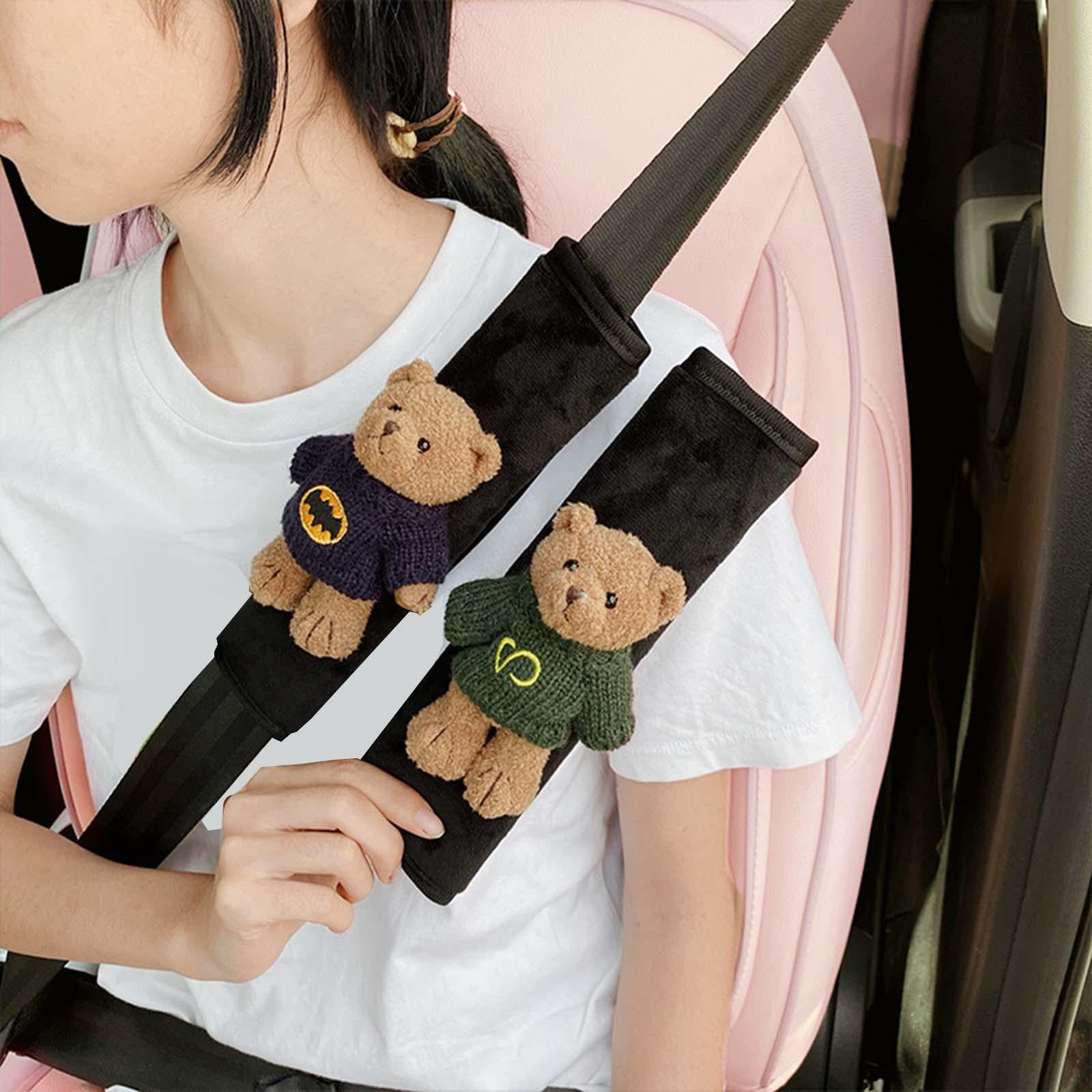 2x Car Seat Belt Strap Cover More Comfortable Driving Seat Belt Cushion