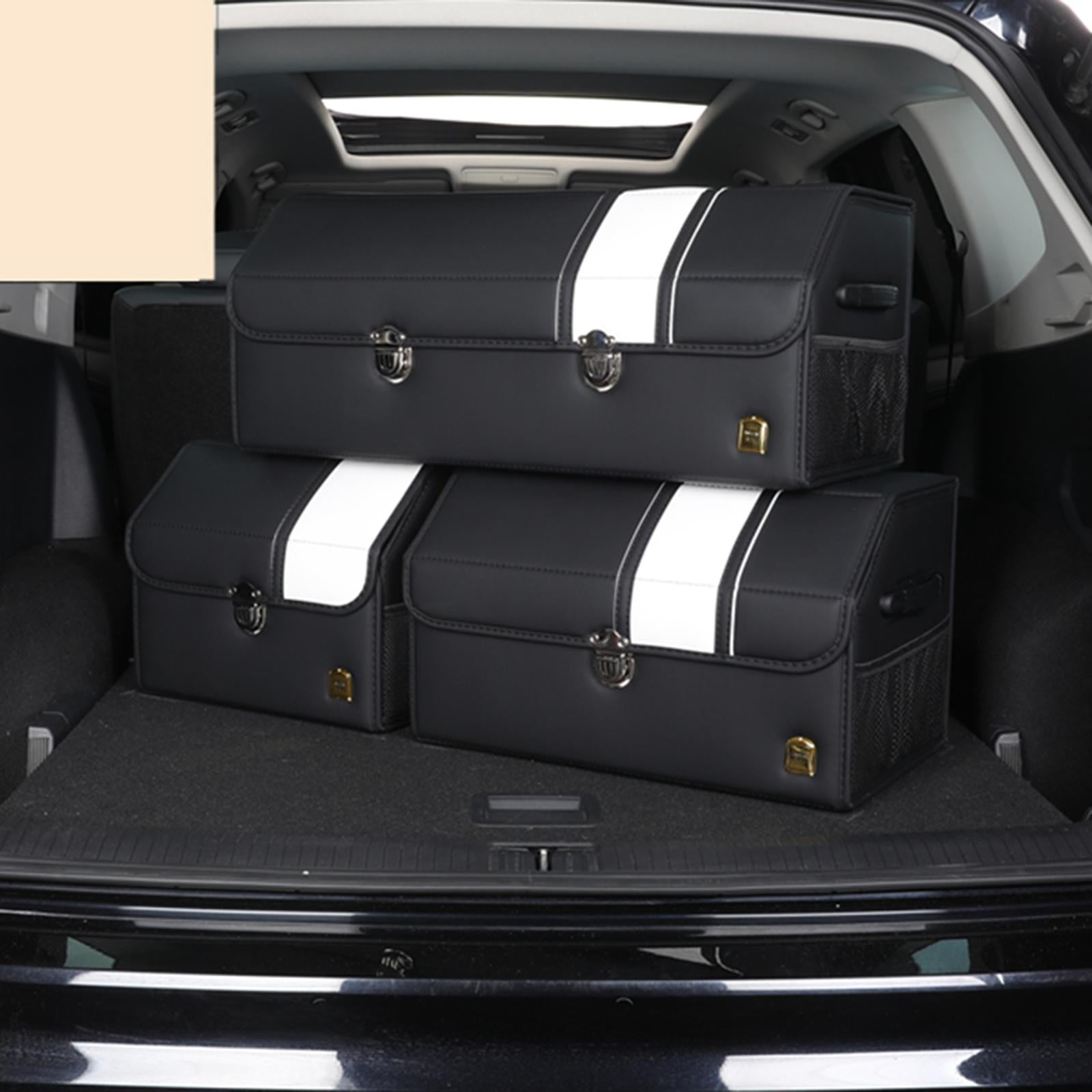 Car SUV Trunk Cargo Organizer Black Collapsible Sturdy Multipurpose Portable 36cmx31cmx29cm
