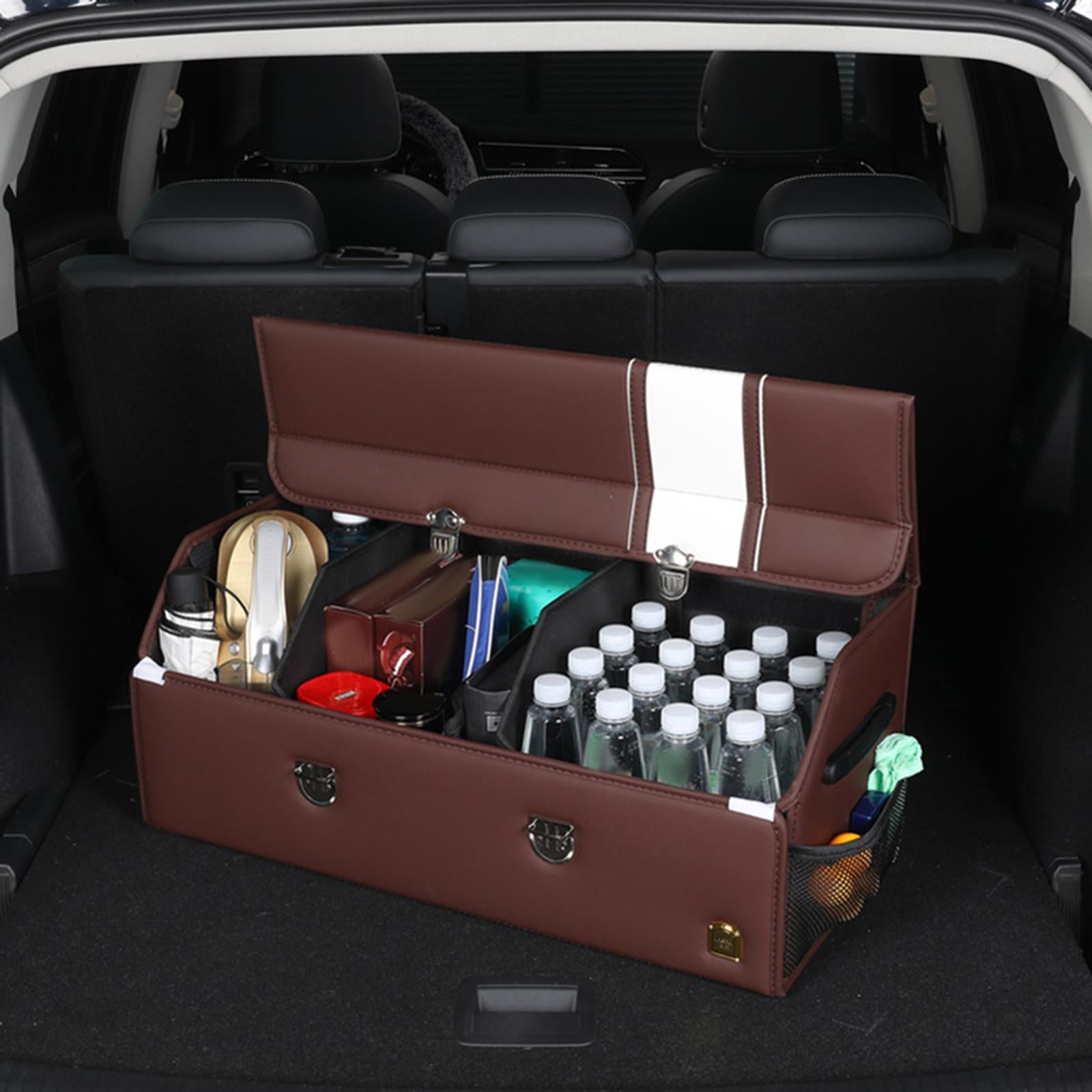 Car SUV Trunk Cargo Organizer Black Collapsible Sturdy Multipurpose Portable 36cmx31cmx29cm