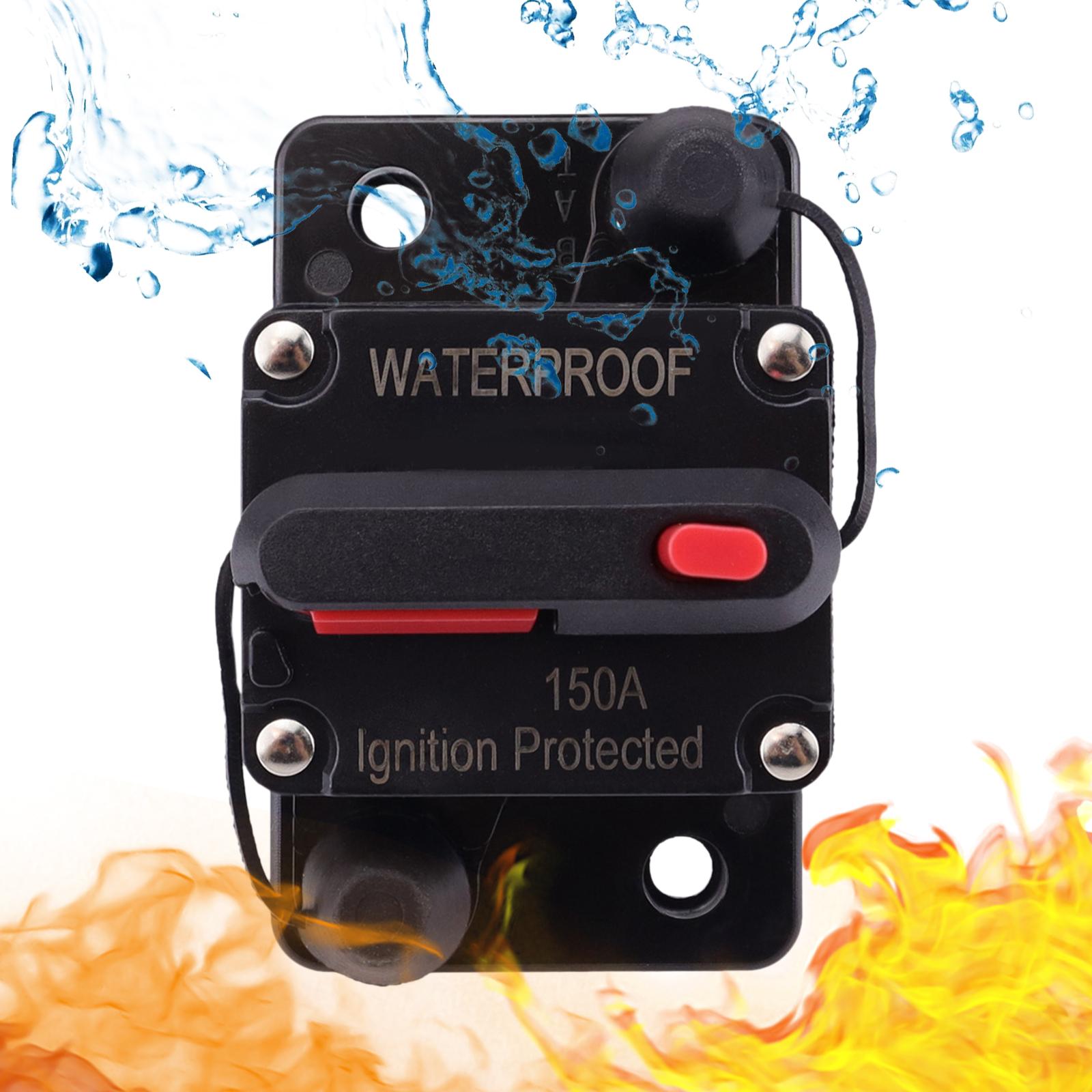 Marine Circuit Breaker with Manual Reset 12V-48V DC for Car Audio Truck 150A