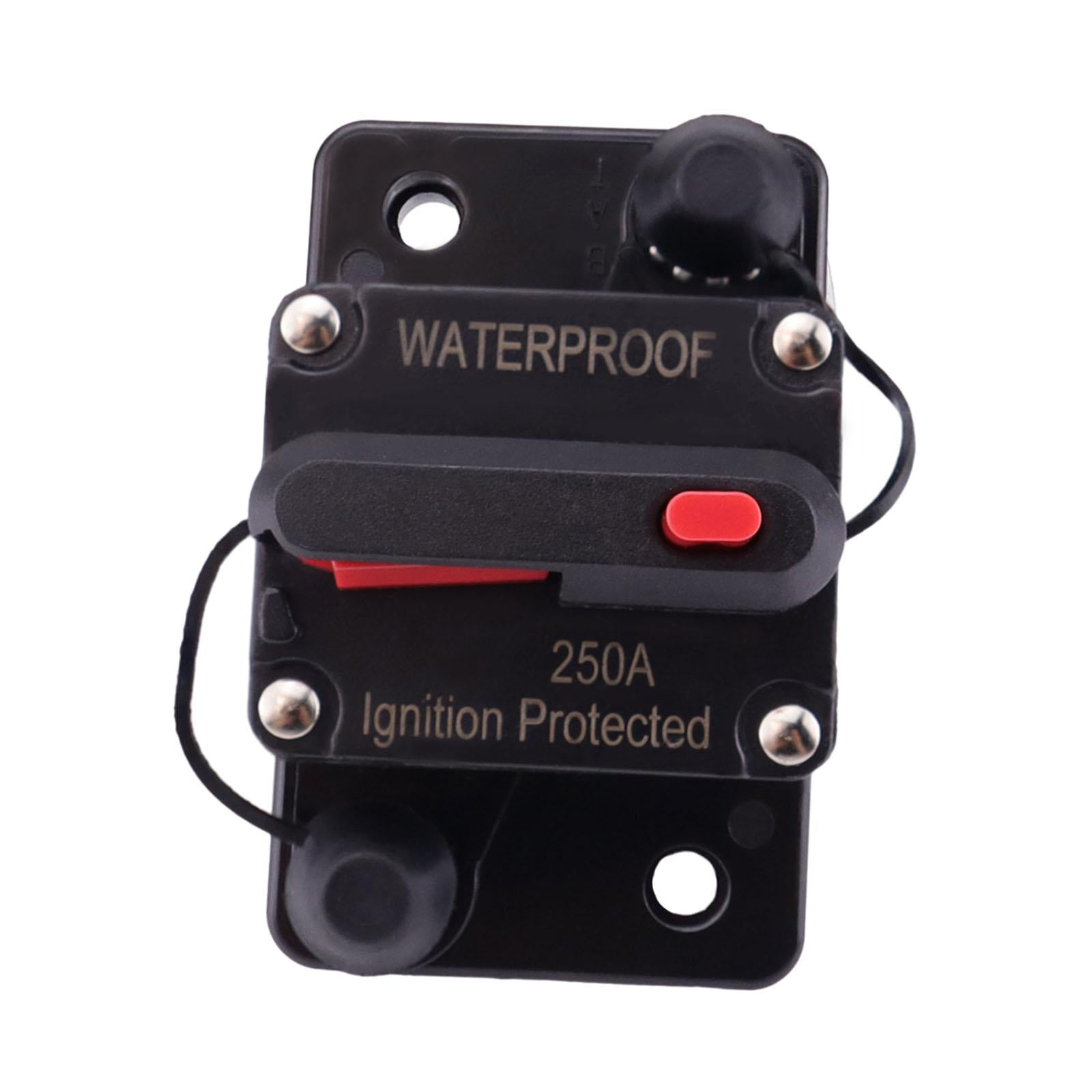 Marine Circuit Breaker with Manual Reset 12V-48V DC for Car Audio Truck 250A