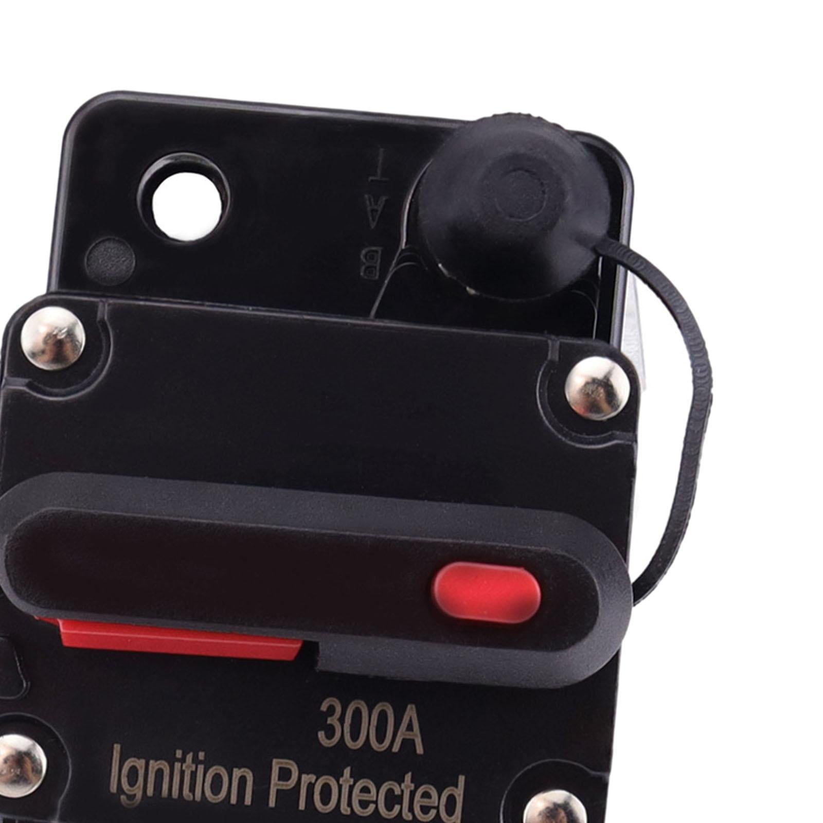 Marine Circuit Breaker with Manual Reset 12V-48V DC for Car Audio Truck 300A