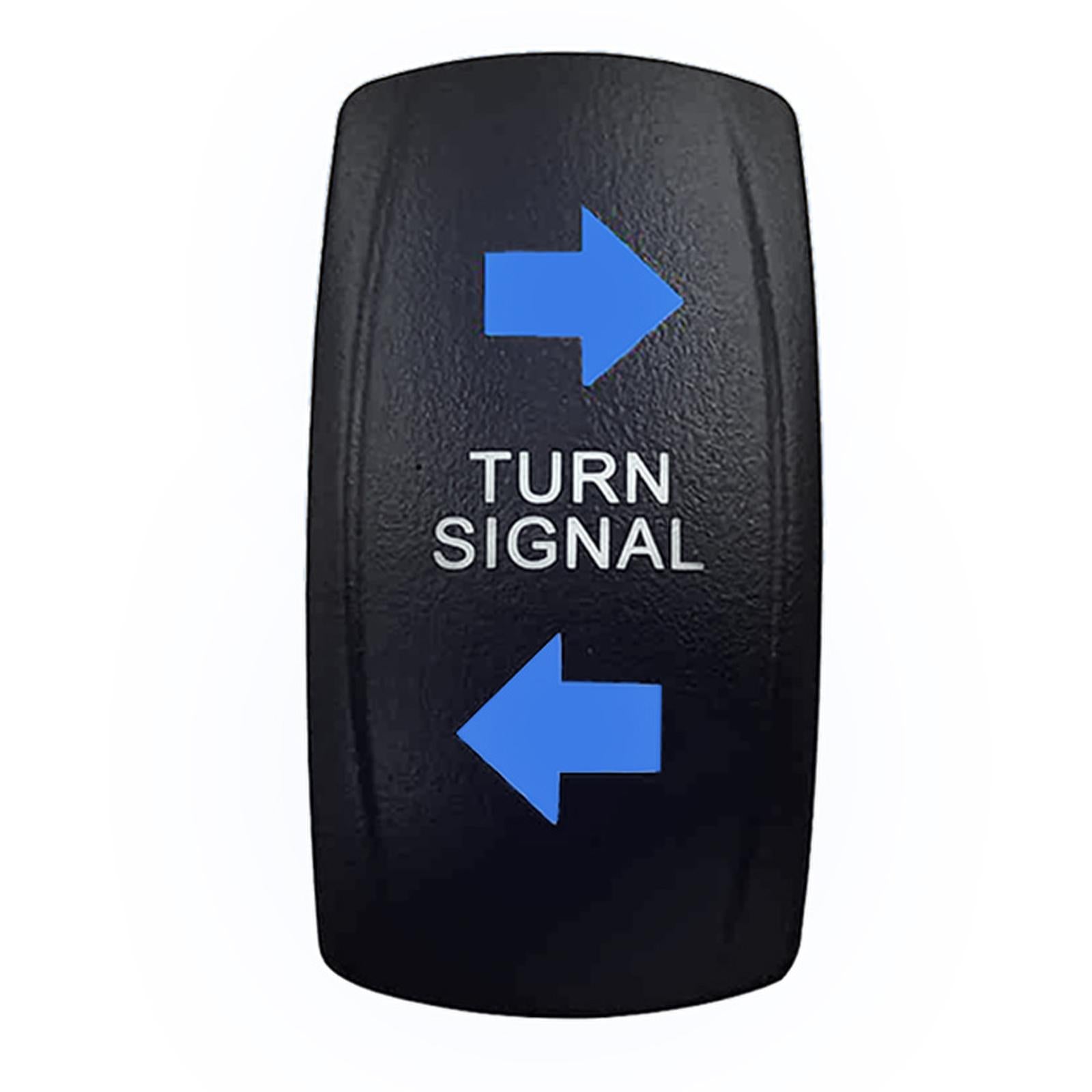 Turn Signal Switch LED Switch 4 Pin Rocker Switch for Rvs Cars Trailers Blue