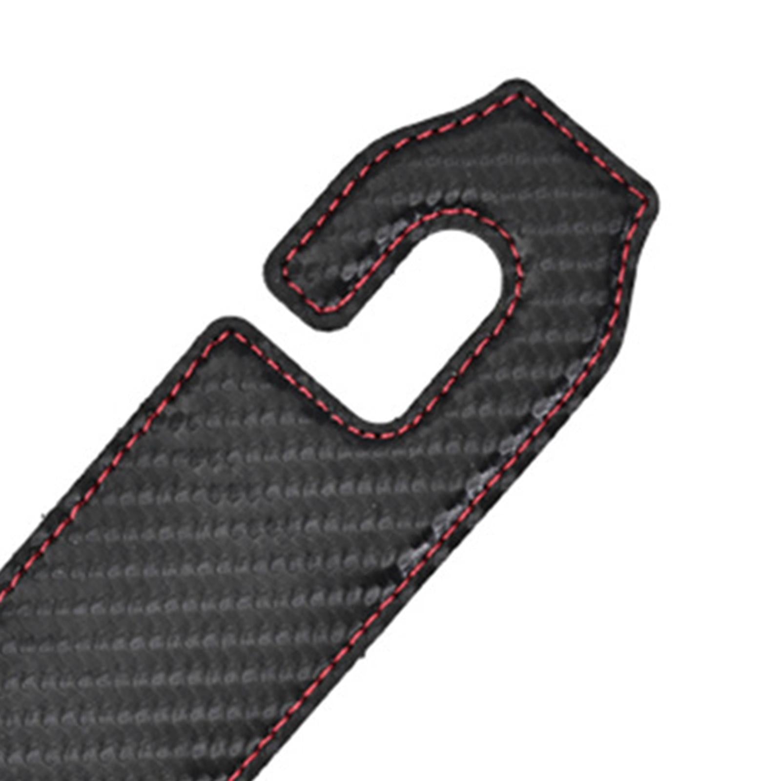 Car Seat Headrest Hook Multipurpose Portable for Umbrellas Coats Purses Carbon Fiber Pattern