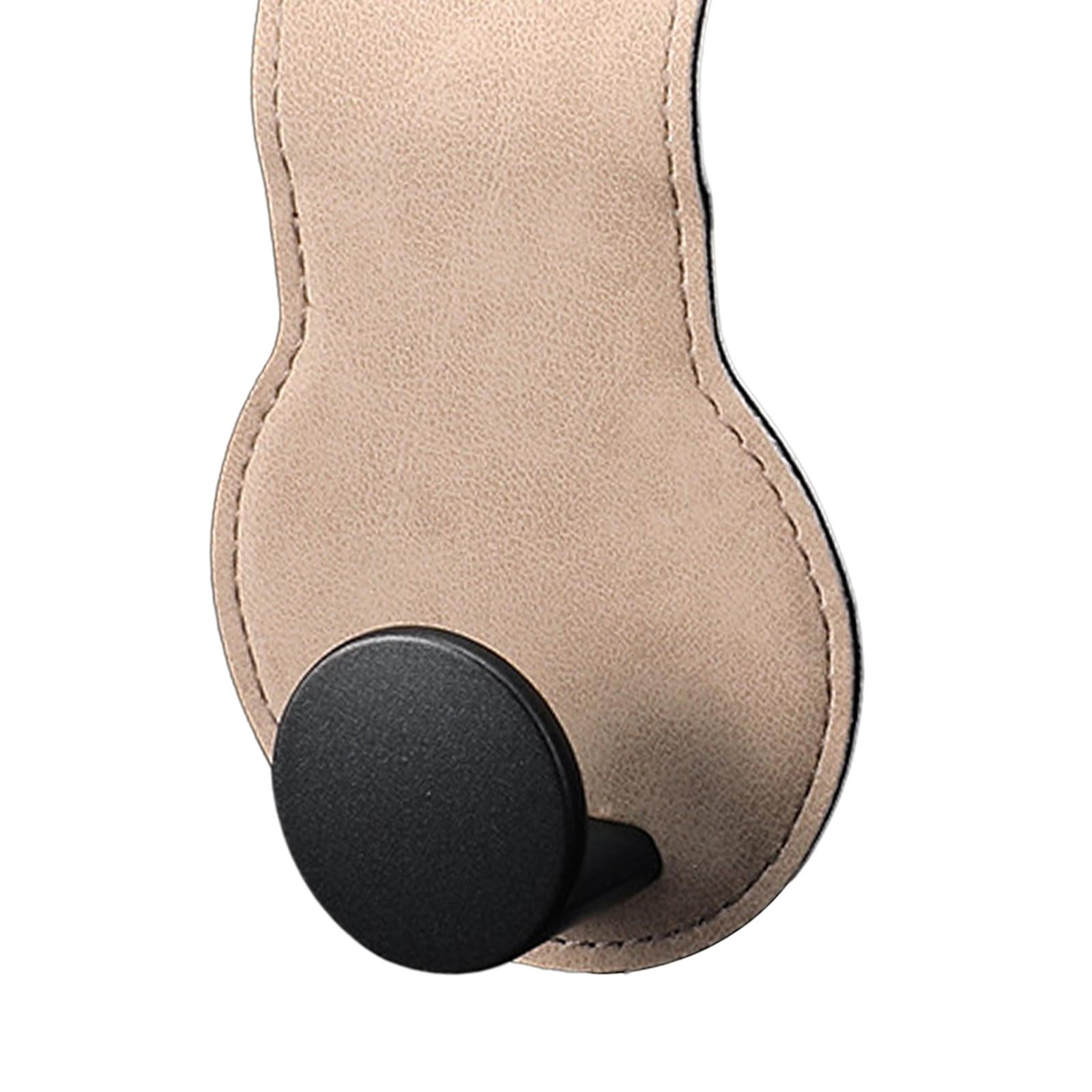 Hanger Interior Organizer Rear Seat Back Hook for Toys Grocery Bag Coat Beige