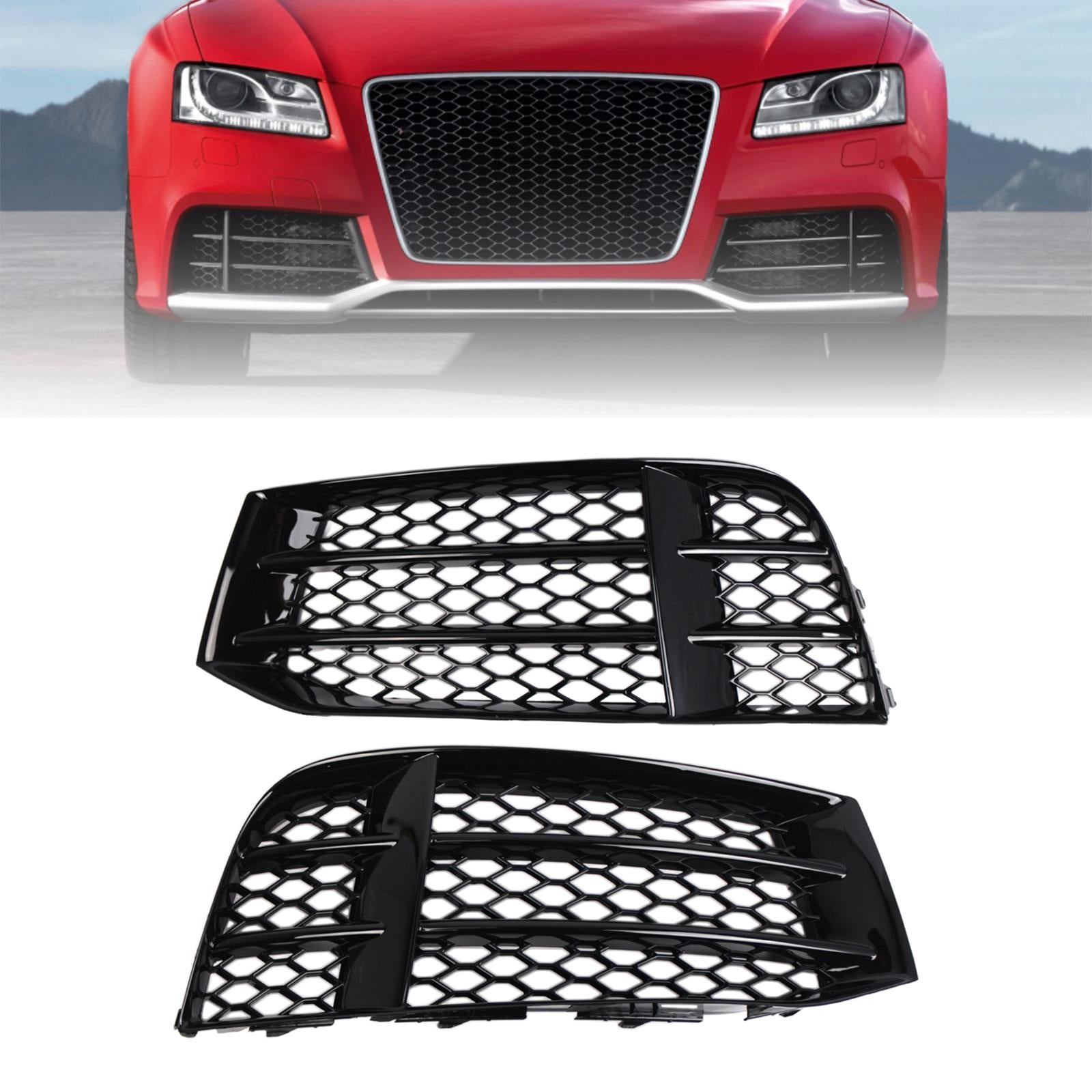 2 Pieces Replacement Front Bumper Cover Durable for Audi RS5C Cabriolet