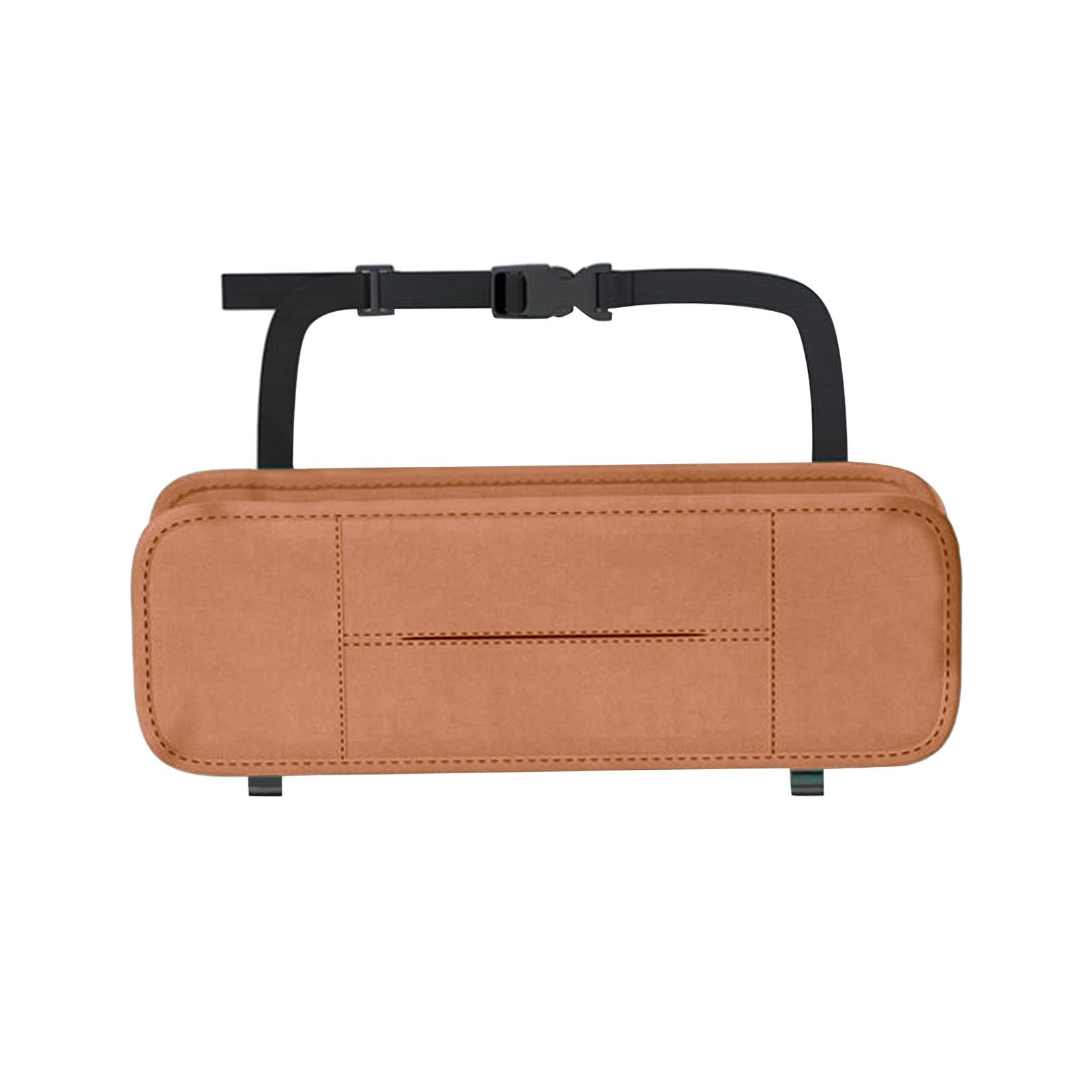 Car Seat Back Organizer Stylish Waterproof Seat Back Organizer Tissue Holder brown
