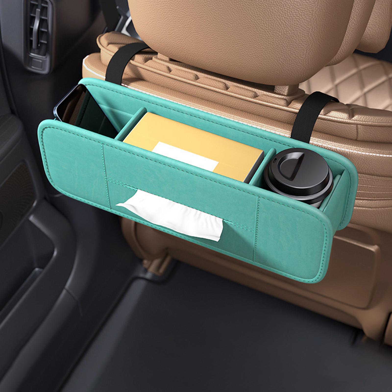 Car Seat Back Organizer Stylish Waterproof Seat Back Organizer Tissue Holder green