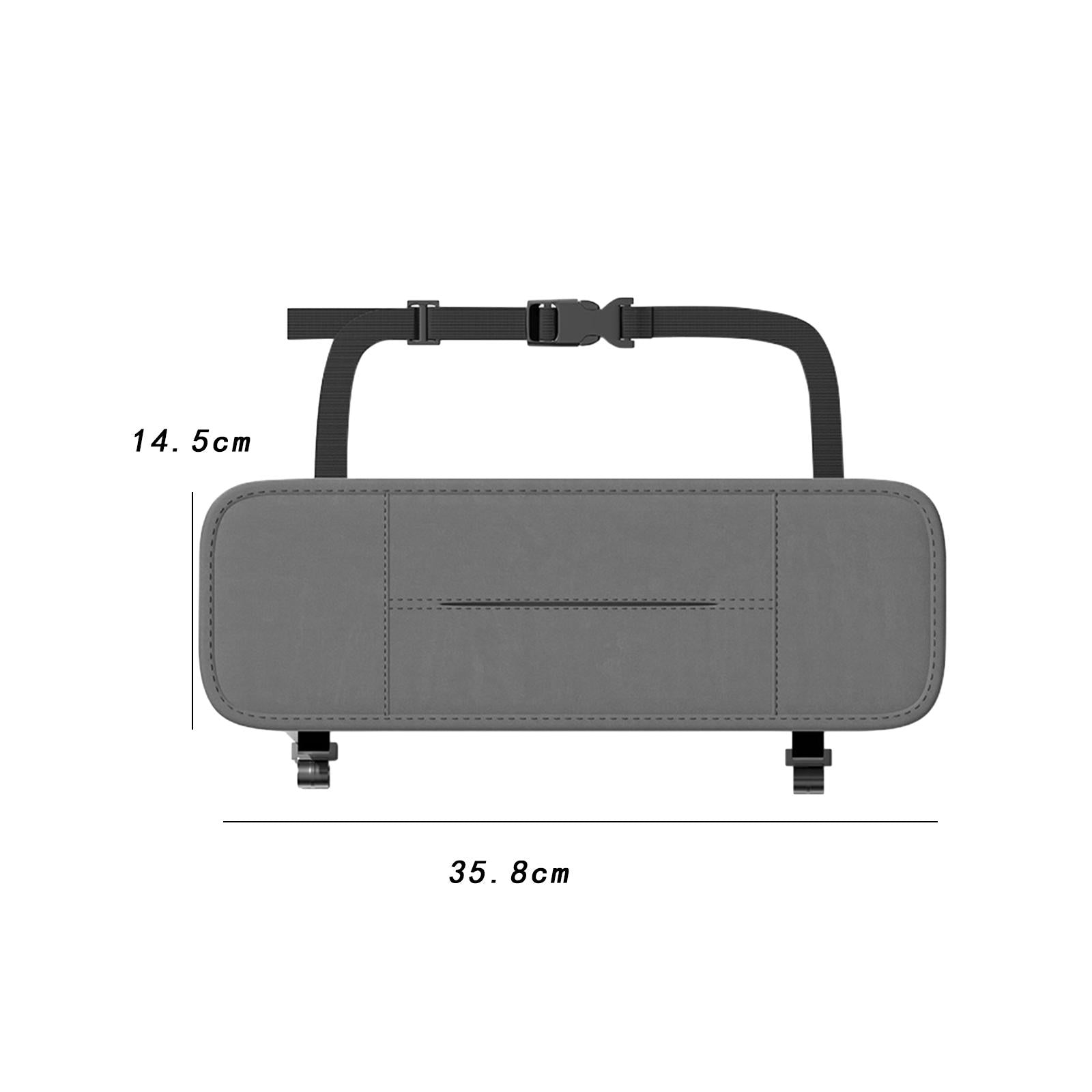 Car Seat Back Organizer Stylish Waterproof Seat Back Organizer Tissue Holder grey