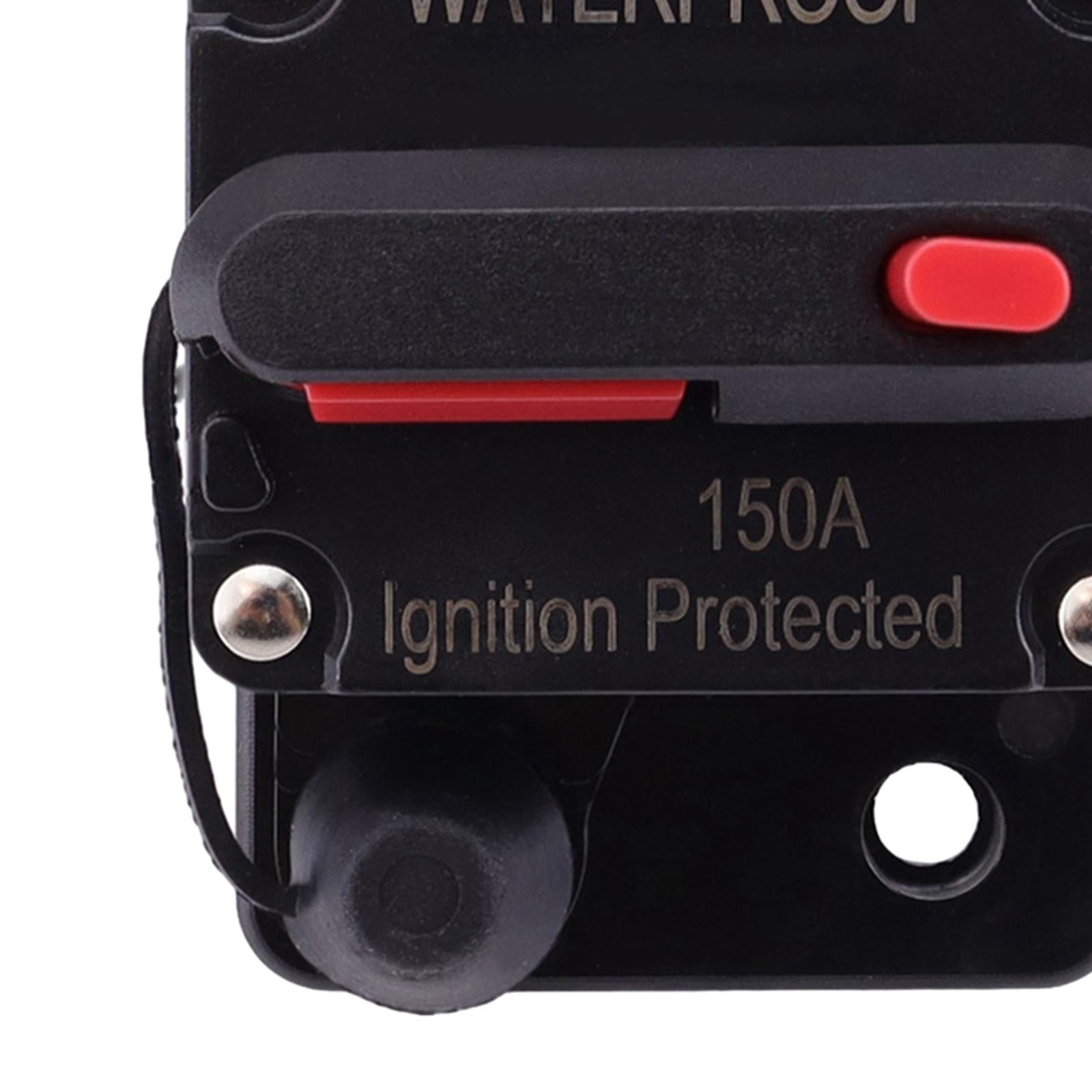 Marine Circuit Breaker with Manual Reset 12V-48V DC for RV Trolling ATV 150A