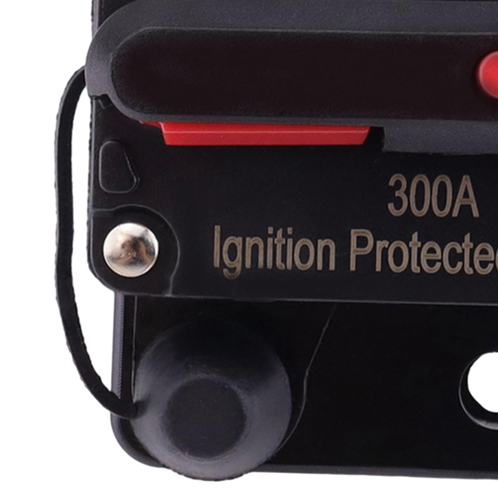 Marine Circuit Breaker with Manual Reset 12V-48V DC for RV Trolling ATV 300A
