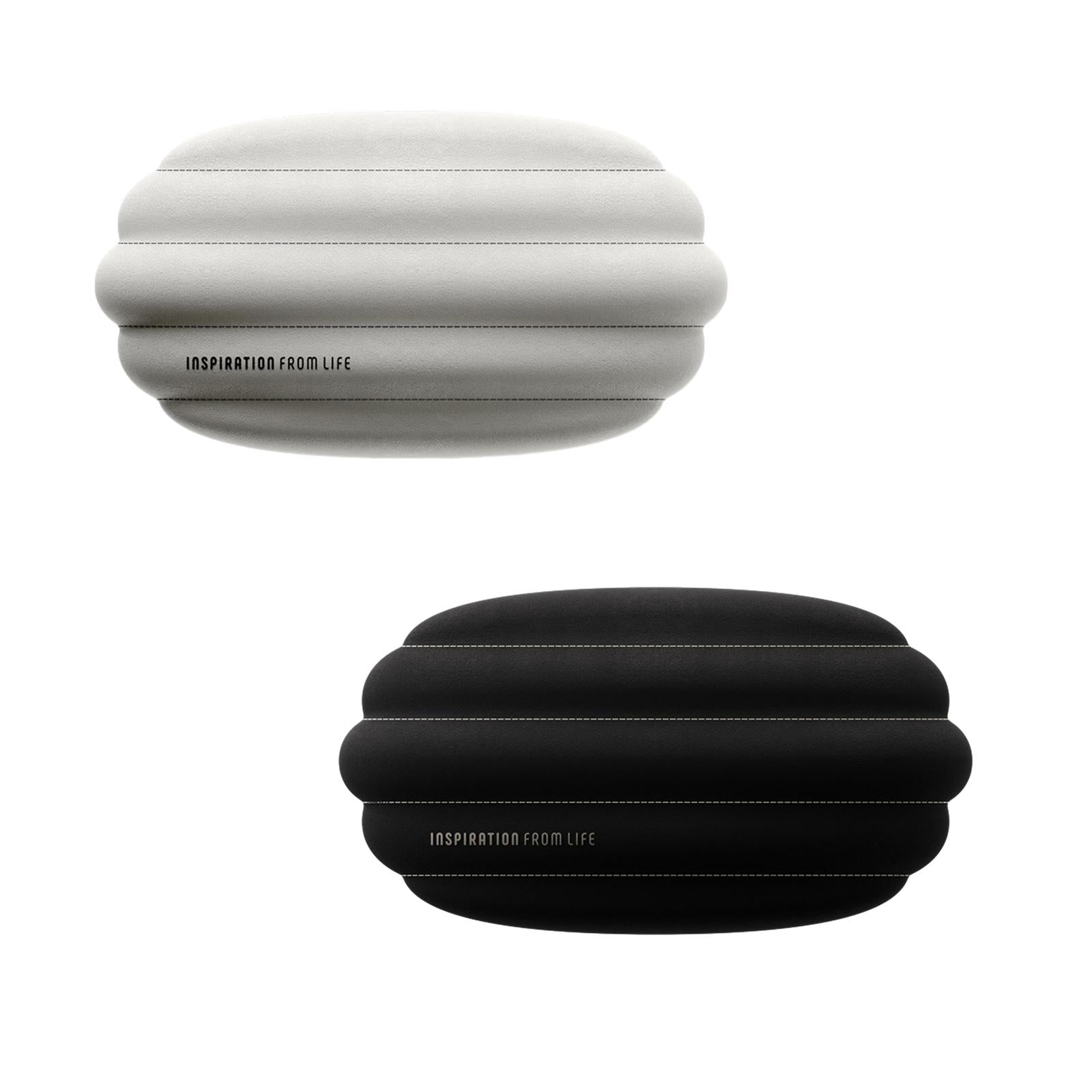 Air Headrest Pillow Interior Accessories Memory Foam Soft Seat Back Pillow Beige