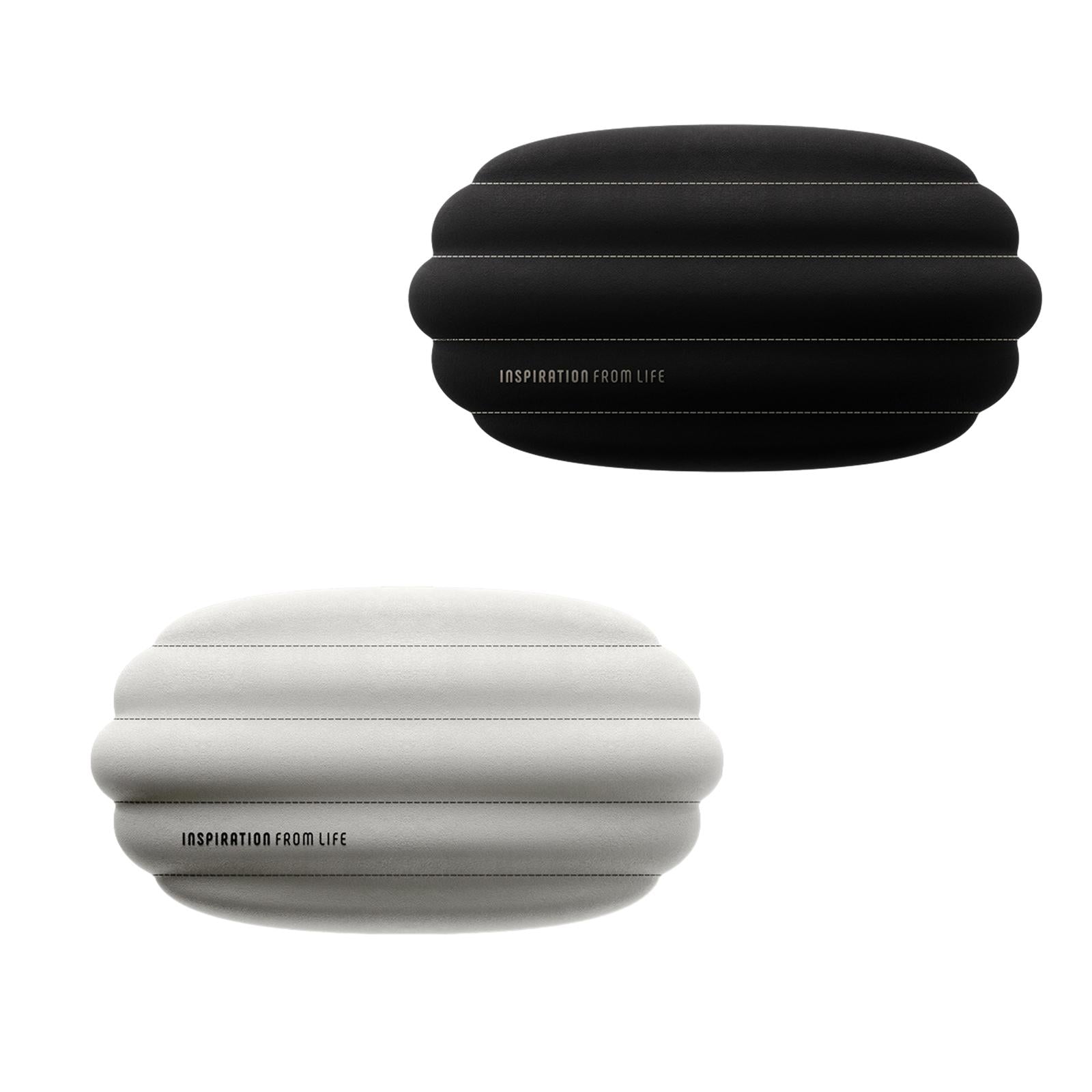 Air Headrest Pillow Interior Accessories Memory Foam Soft Seat Back Pillow Beige