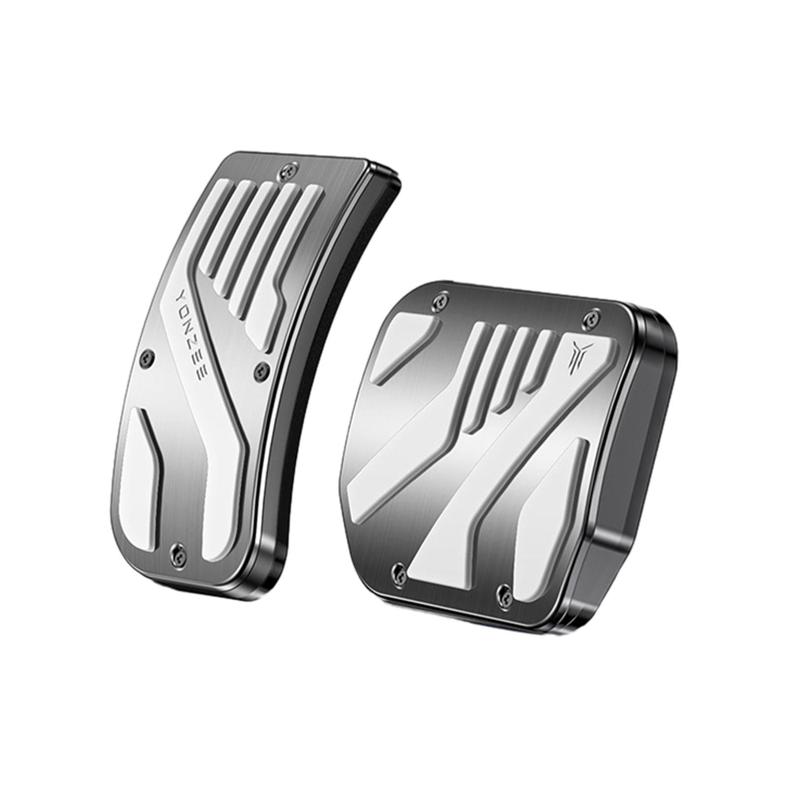 Foot Pedal Pads Set Replacement Parts for Tesla Model 3 / Y Accessories White