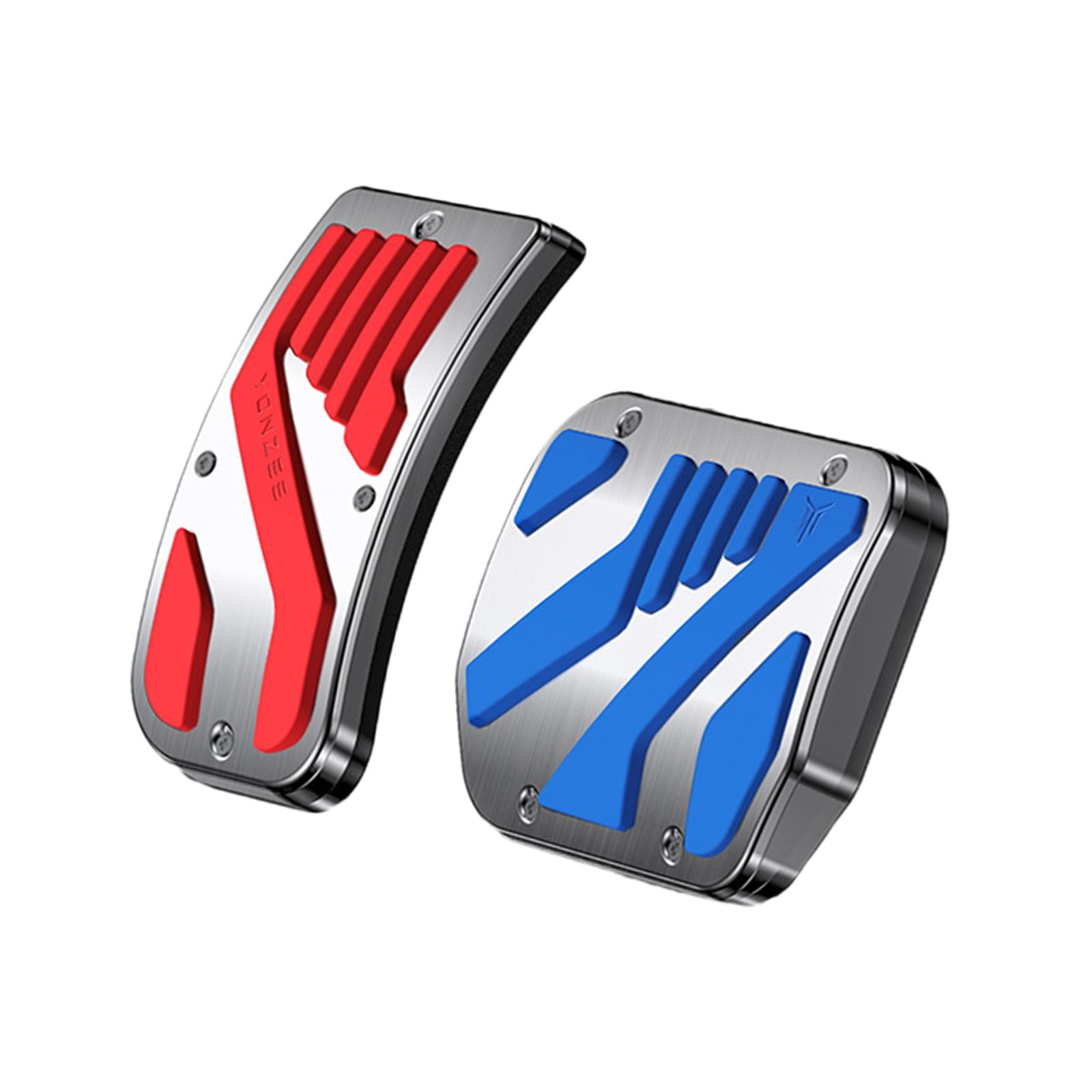 Foot Pedal Pads Set Replacement Parts for Tesla Model 3 / Y Accessories Red Blue