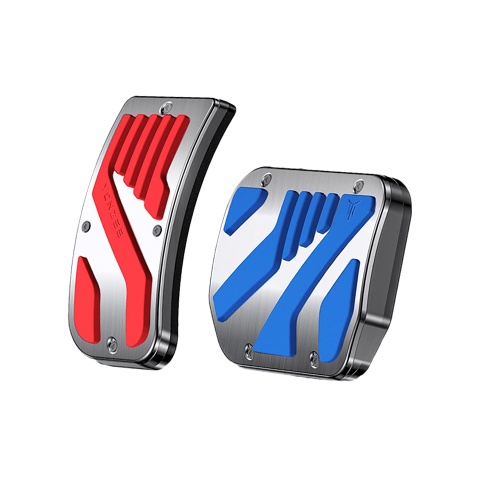 Foot Pedal Pads Set Replacement Parts for Tesla Model 3 / Y Accessories Red Blue