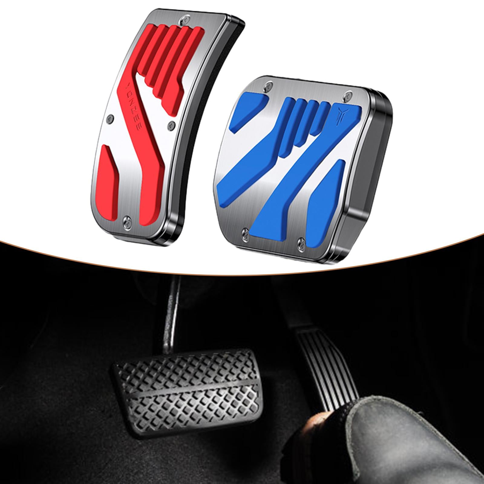 Foot Pedal Pads Set Replacement Parts for Tesla Model 3 / Y Accessories Red Blue