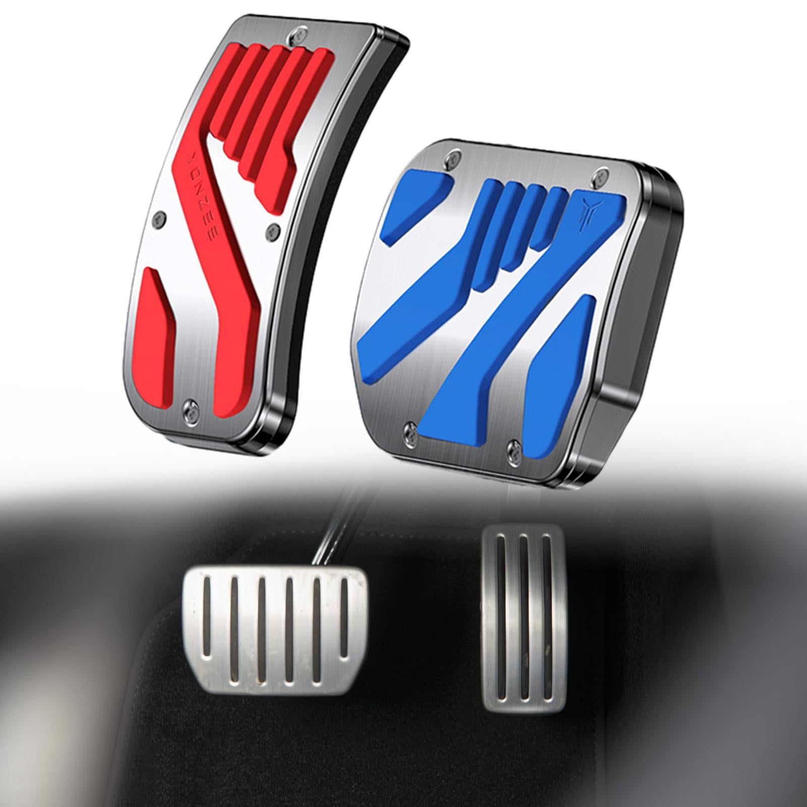 Foot Pedal Pads Set Replacement Parts for Tesla Model 3 / Y Accessories Red Blue