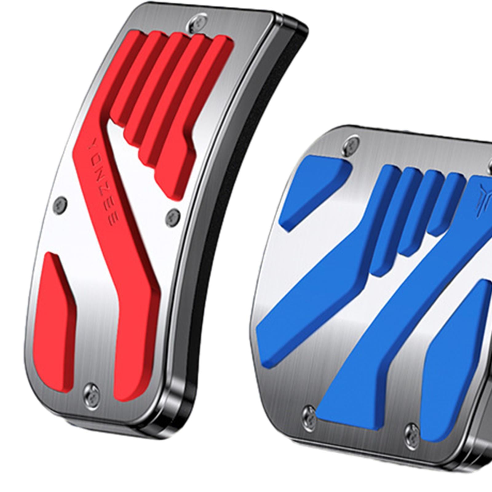 Foot Pedal Pads Set Replacement Parts for Tesla Model 3 / Y Accessories Red Blue