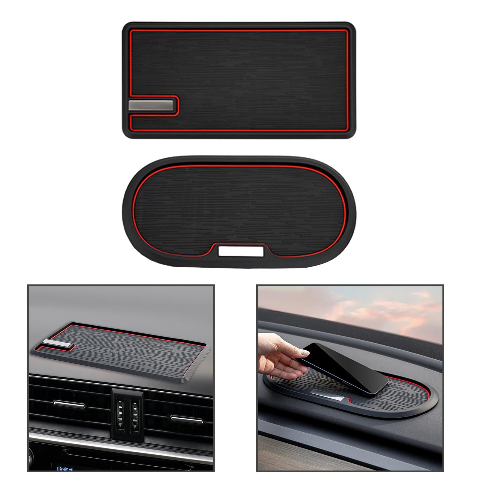 Car Dashboard Mat Reusable Auto Phone Holder for Phones Sunglasses Keys Square