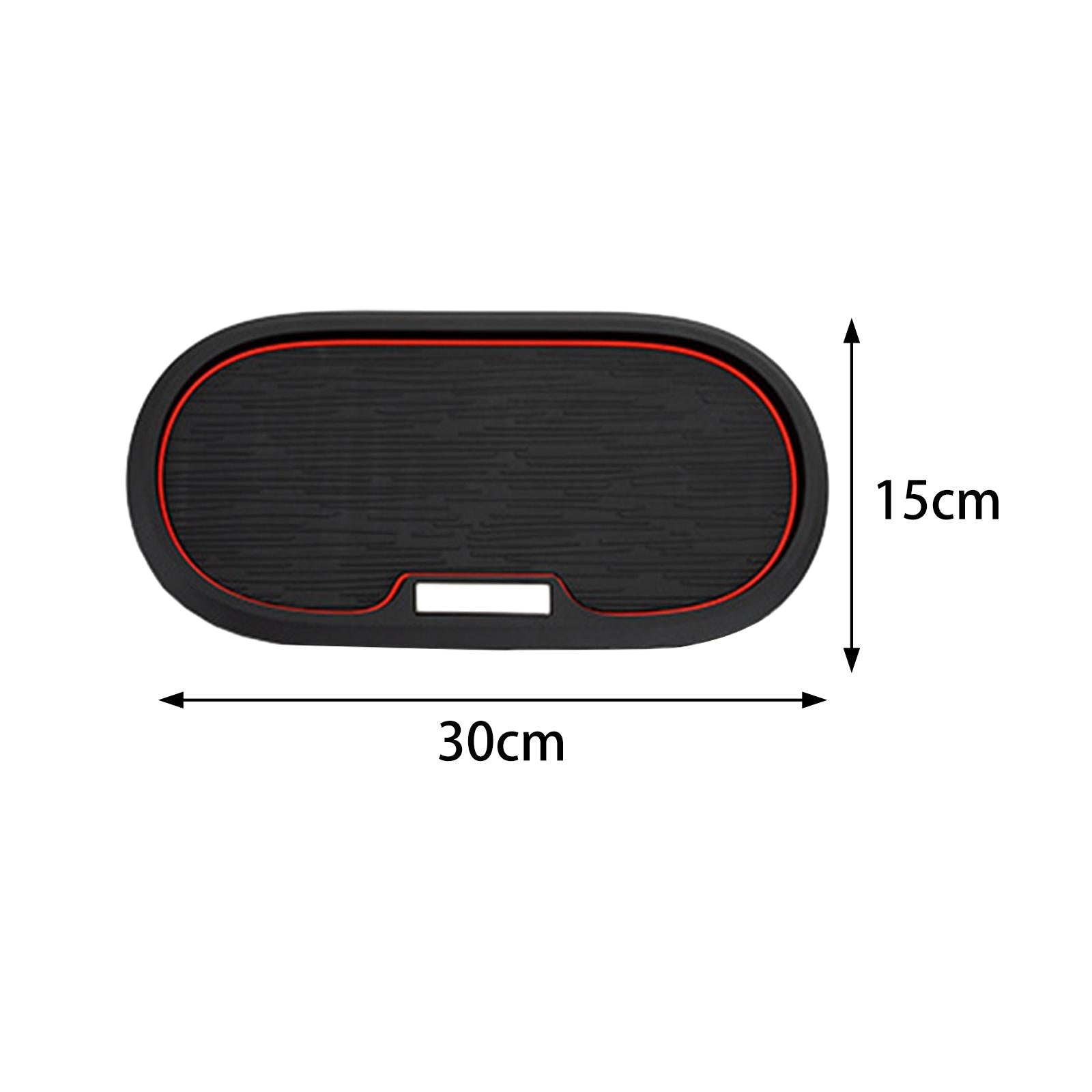Car Dashboard Mat Reusable Auto Phone Holder for Phones Sunglasses Keys Round