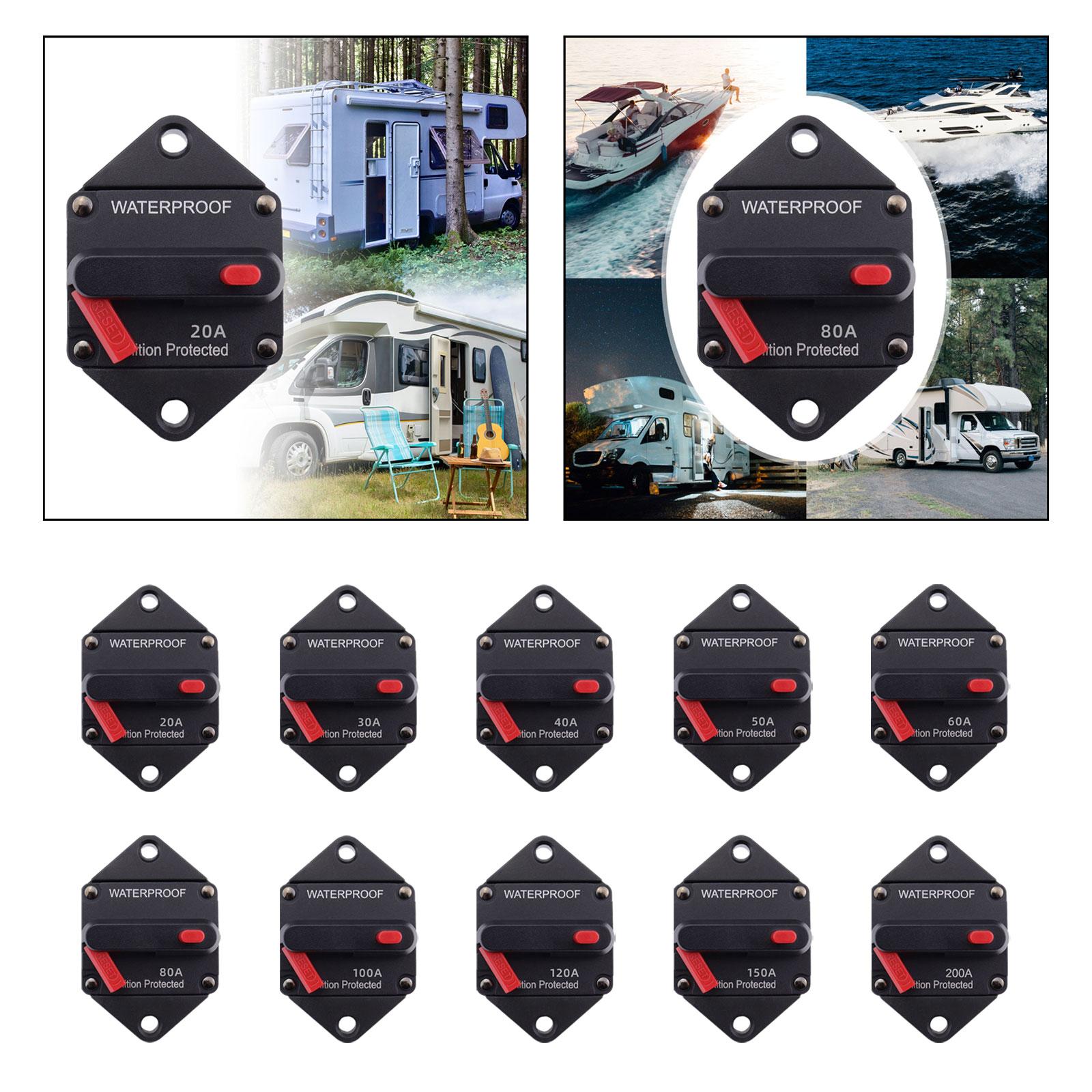Circuit Breaker Premium with Manual Reset Button for Auto Truck Trailer 20A