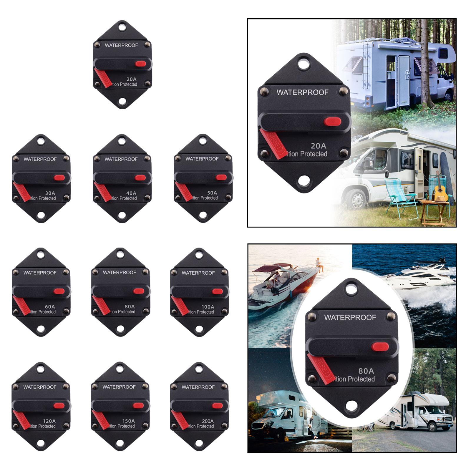 Circuit Breaker Premium with Manual Reset Button for Auto Truck Trailer 20A