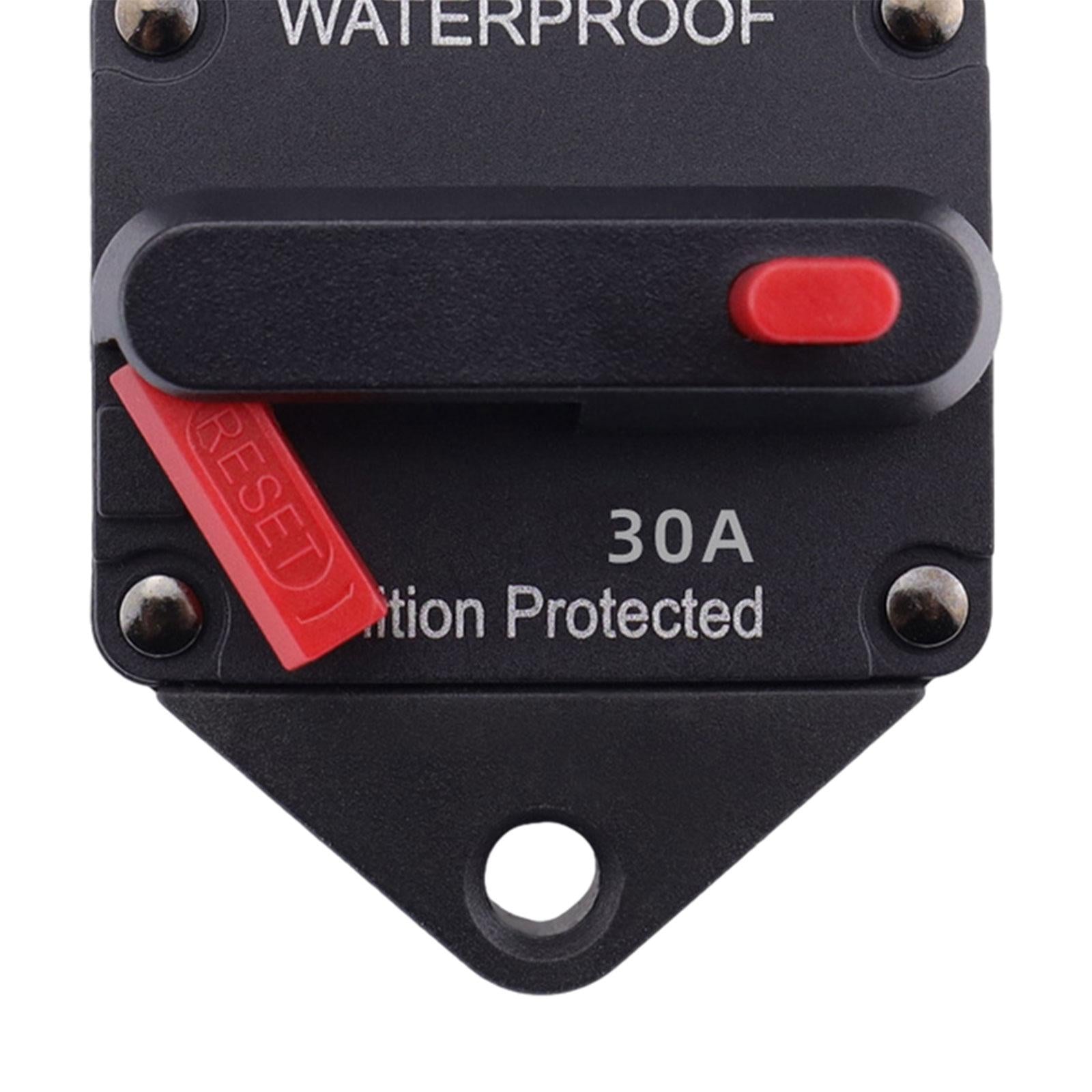 Circuit Breaker Premium with Manual Reset Button for Auto Truck Trailer 30A