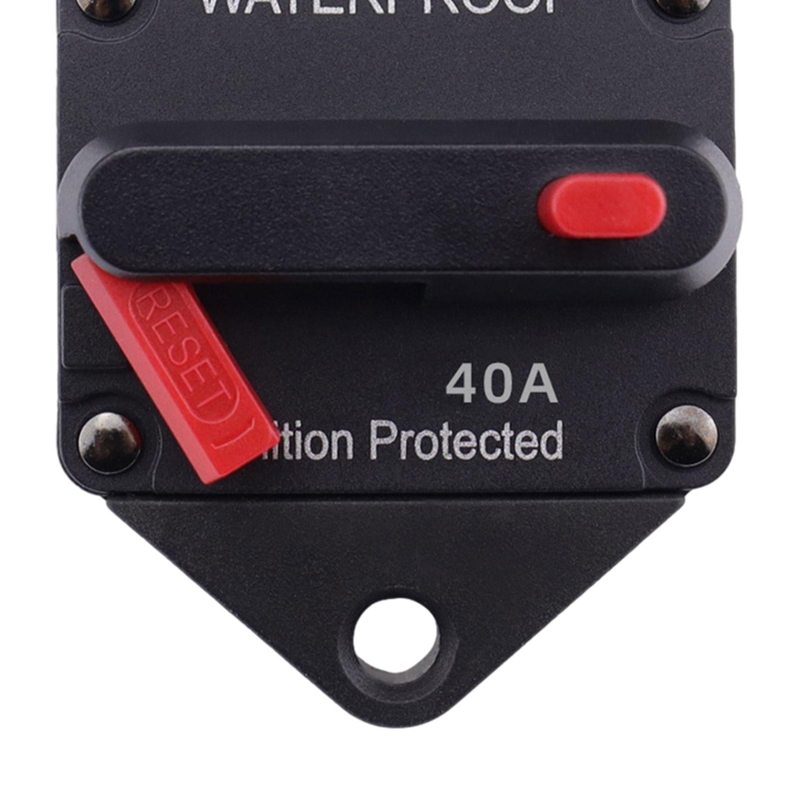 Circuit Breaker Premium with Manual Reset Button for Auto Truck Trailer 40A