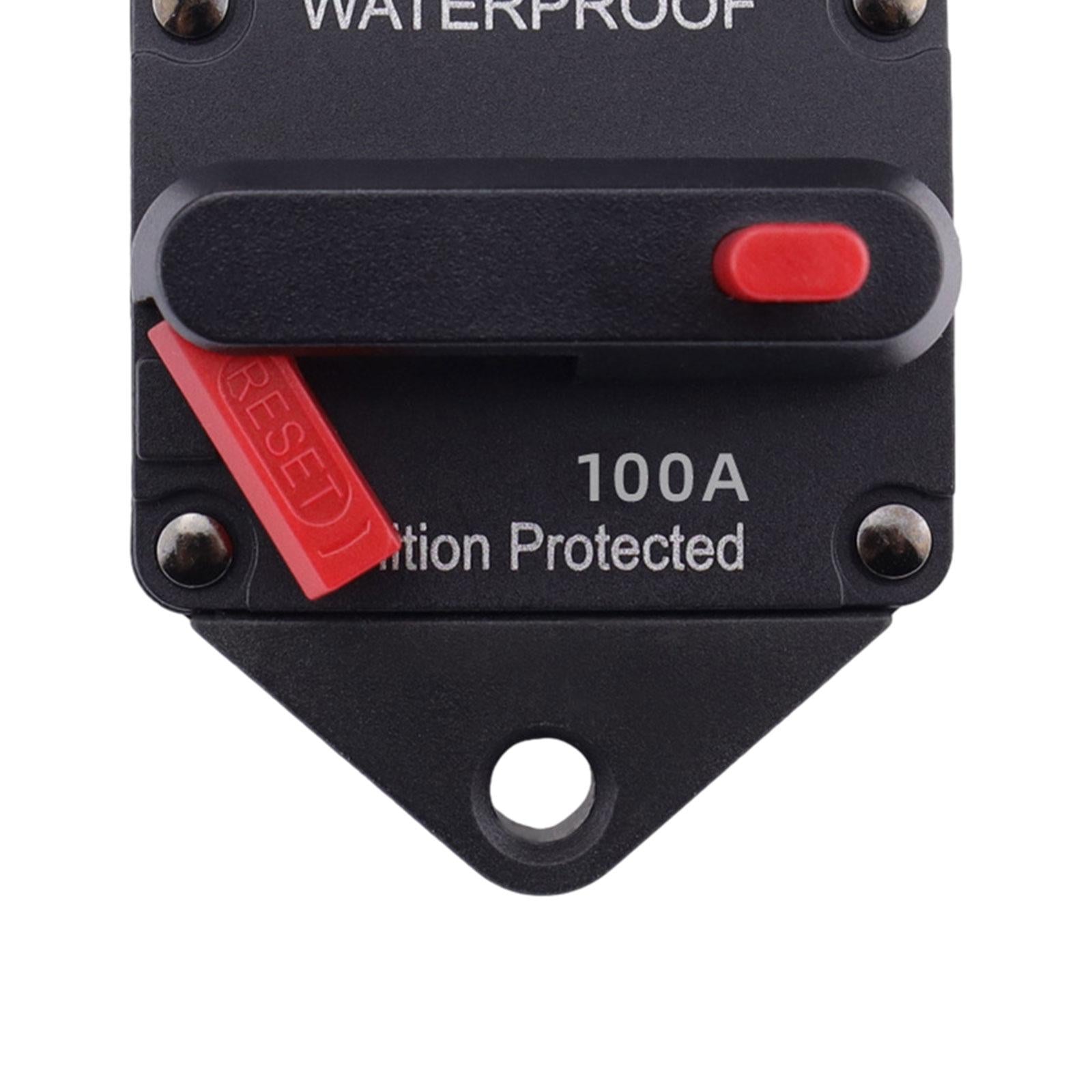 Circuit Breaker Premium with Manual Reset Button for Auto Truck Trailer 100A