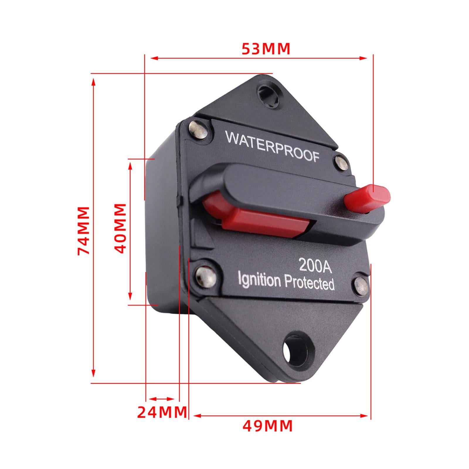 Circuit Breaker Premium with Manual Reset Button for Auto Truck Trailer 100A