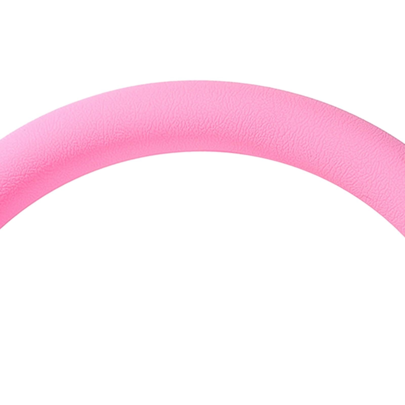 Car Steering Wheel Cover Auto Decoration Covers Comfortable Protective Cover Pink