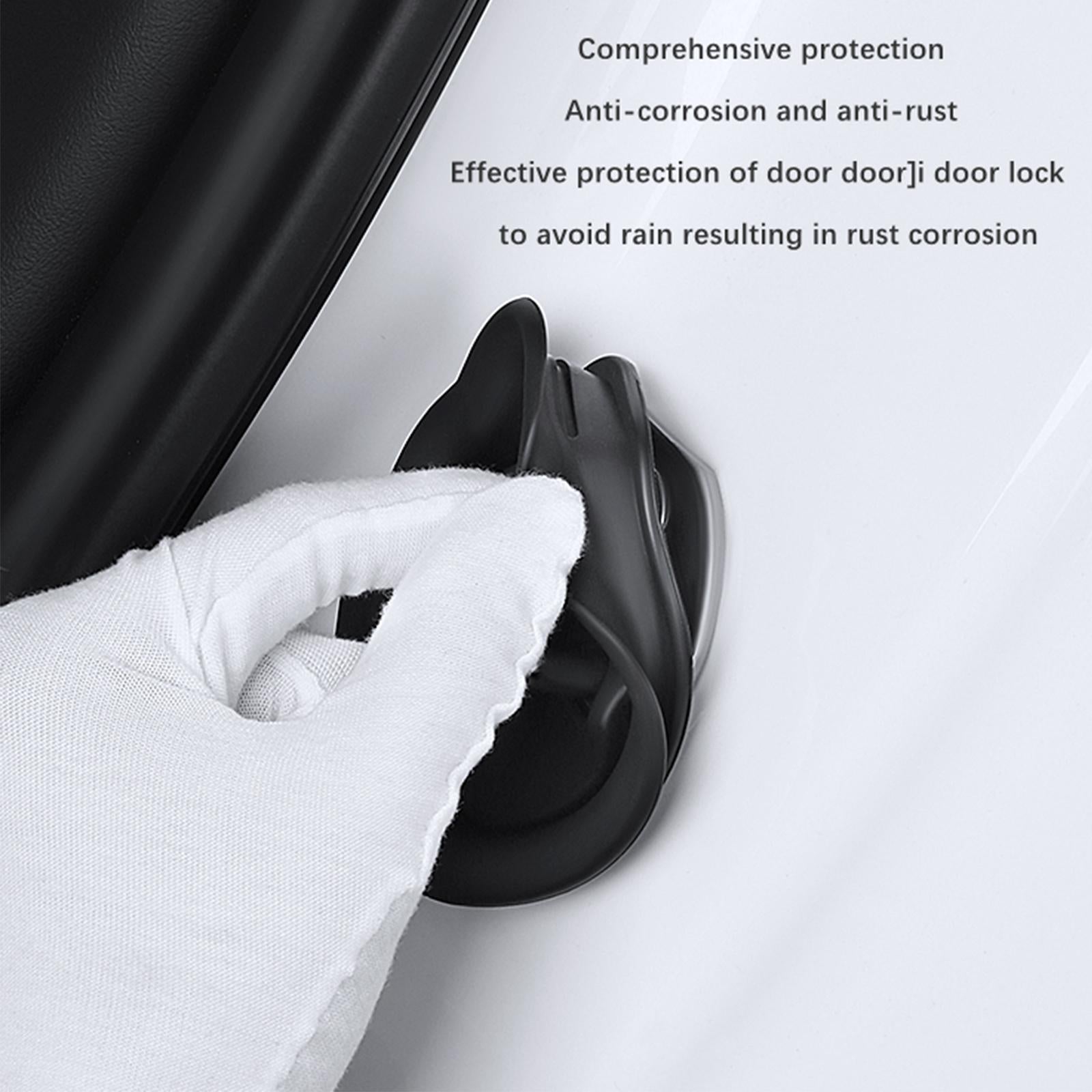 4Pcs Car Door Lock latches Cover Protector Compatible for Tesla Model 3