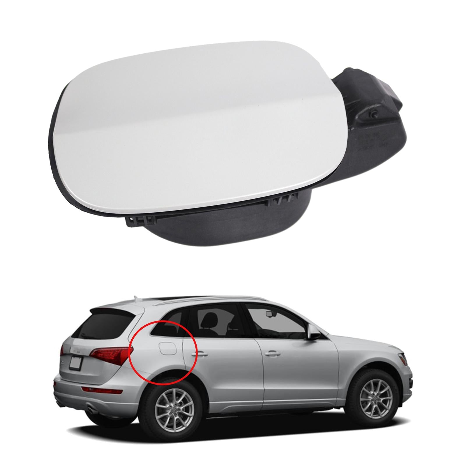 Fuel Tank Door Flap Cover Easy to Install Replaces 8R0809999B for Audi Q5