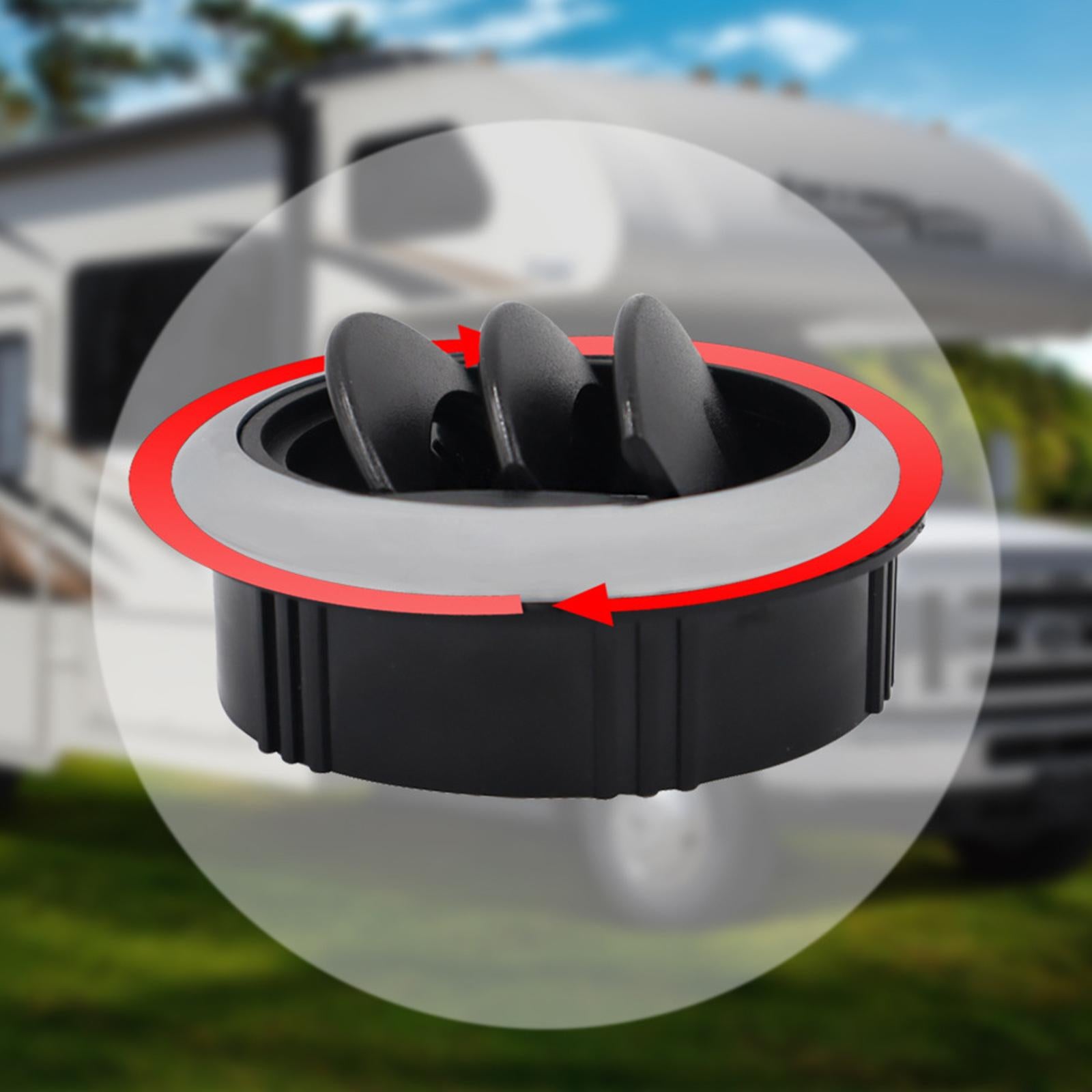 4Pcs RV Boat Yacht Dashboard Air Vent Side Roof Air Ventilation Outlet