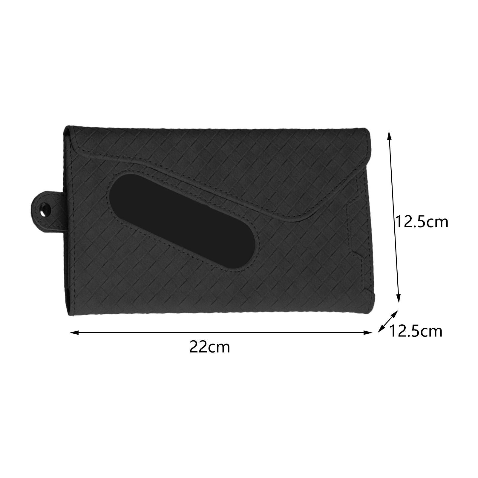 Car Sun Visor Organizer Tissue Holder Sunglasses Holder for Pen Glasses