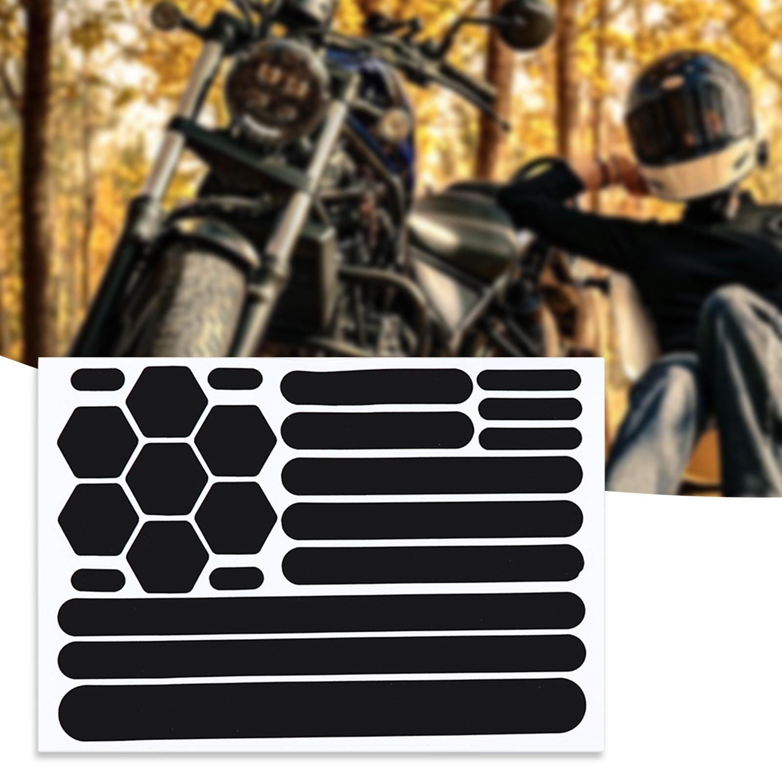 Motorcycle Sticker Protection Reflective Stickers for Helmet Cars Bikes