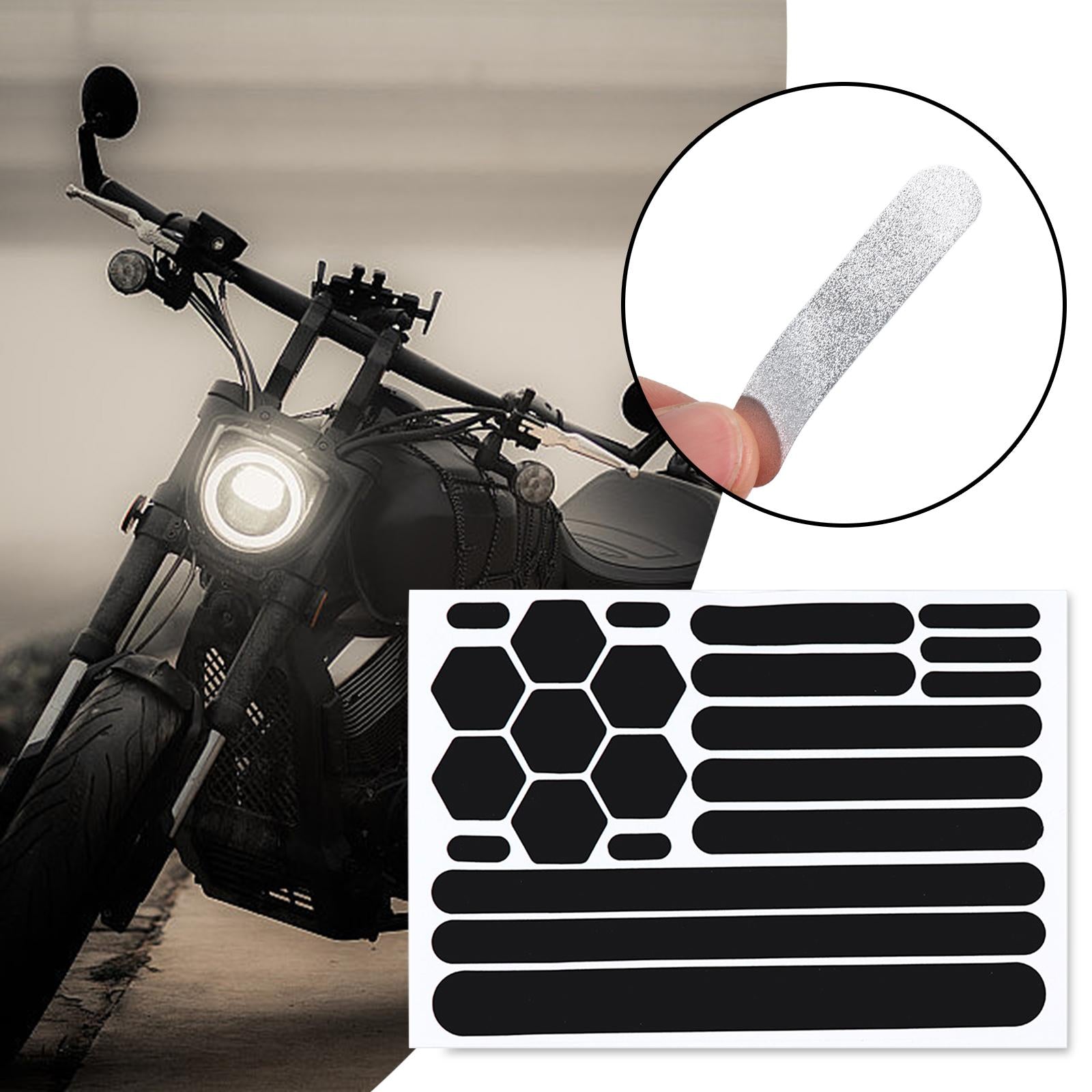 Motorcycle Sticker Protection Reflective Stickers for Helmet Cars Bikes